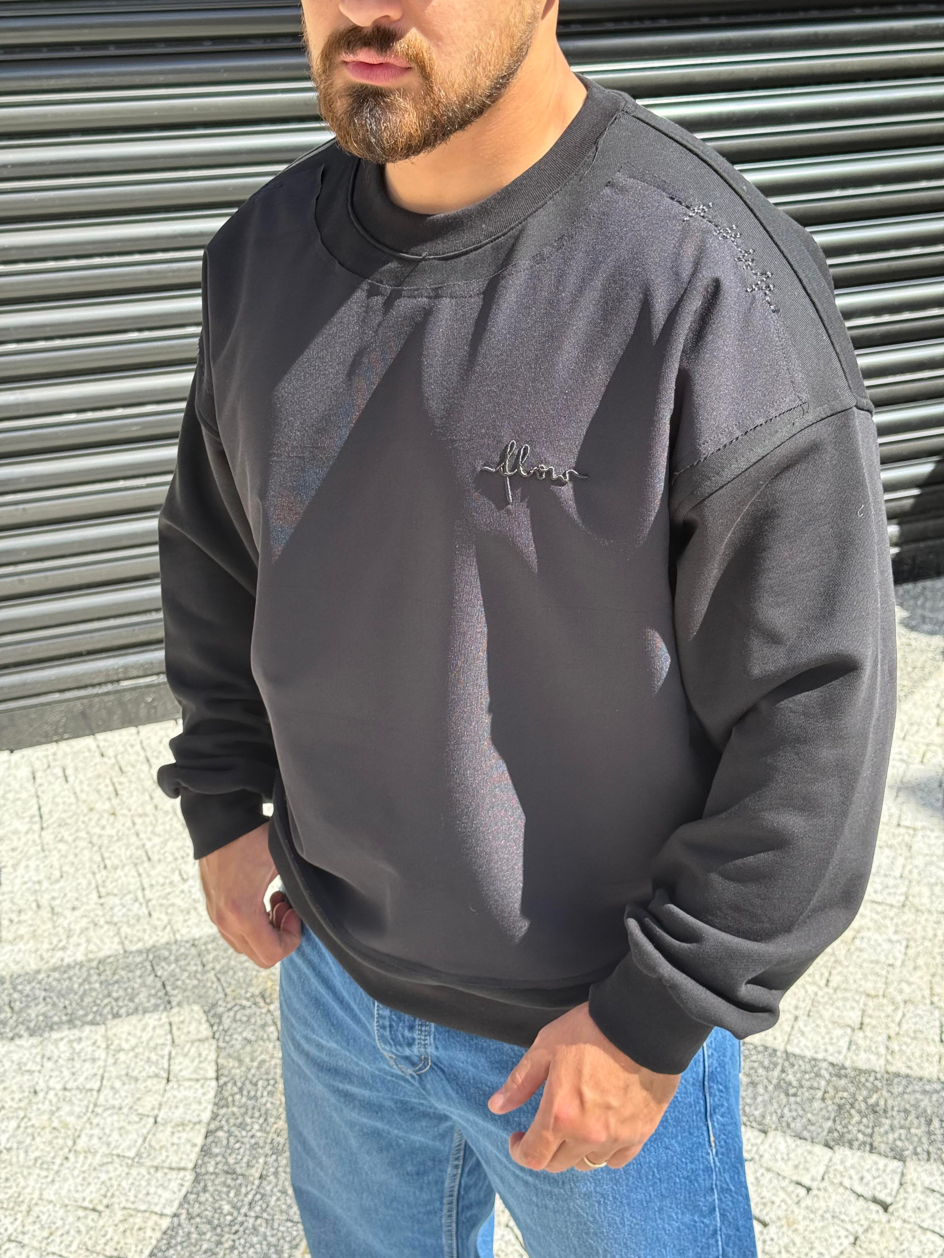 Parça Detaylı Üç İplik Sweatshirt (SVTS51)