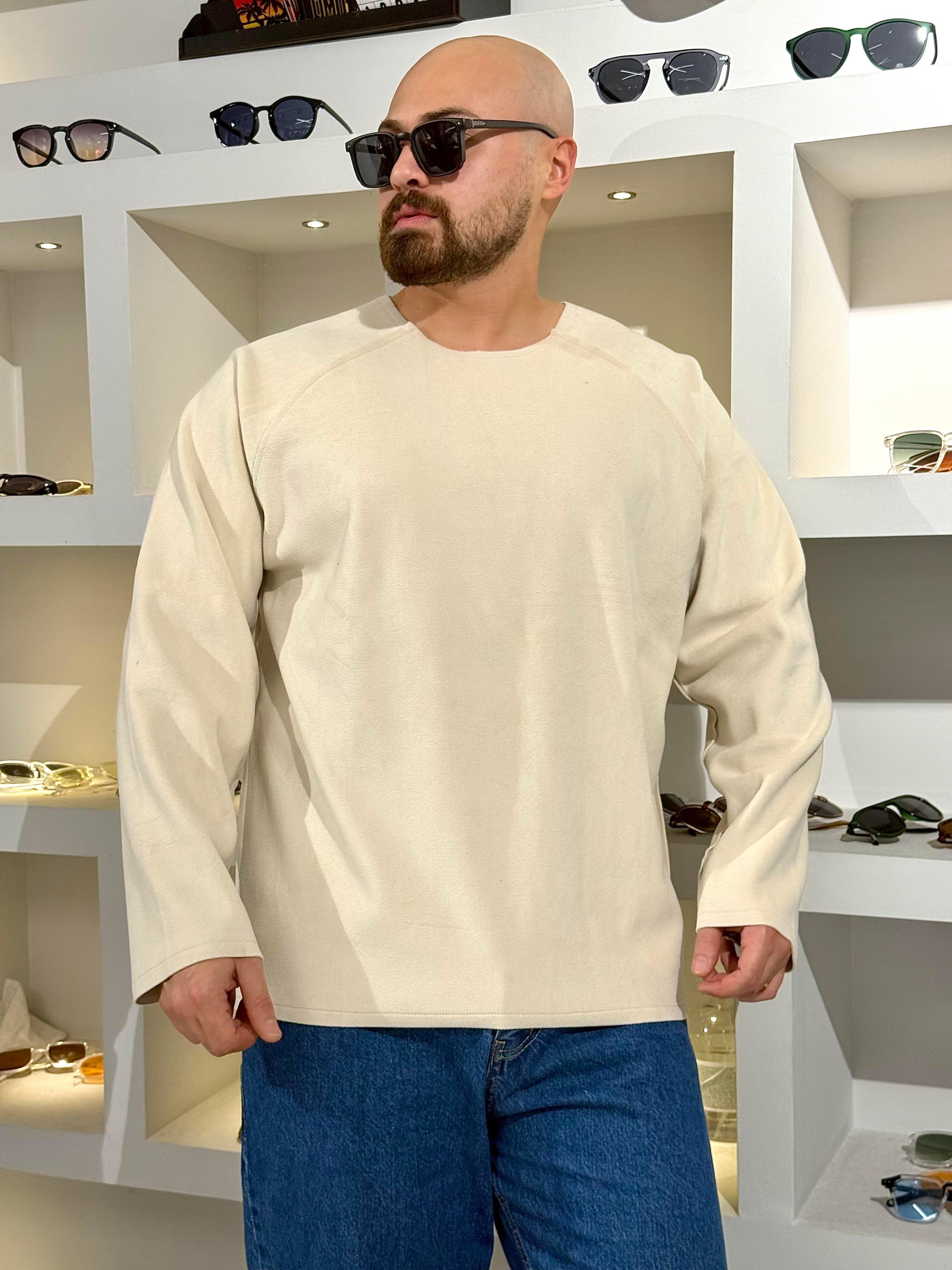 Pis Kesim Oversize Nubuk Sweatshirt (SVTKR67)