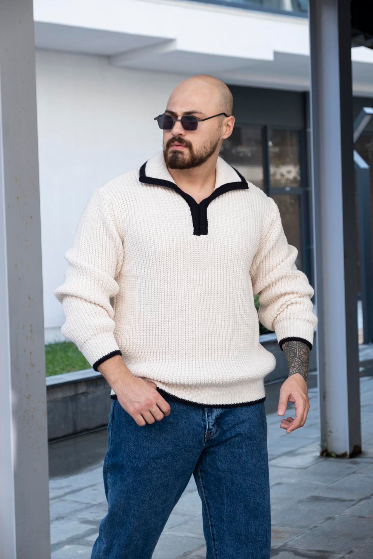 Polo Yaka Örme Kazak (SVTK23)