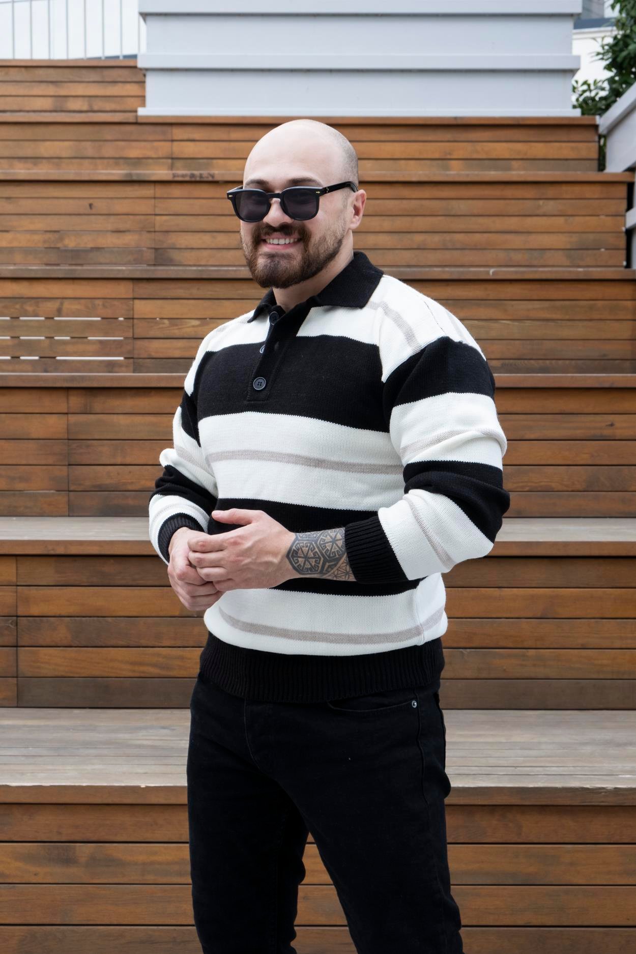 Polo Yaka Örme Kazak (SVTS24)