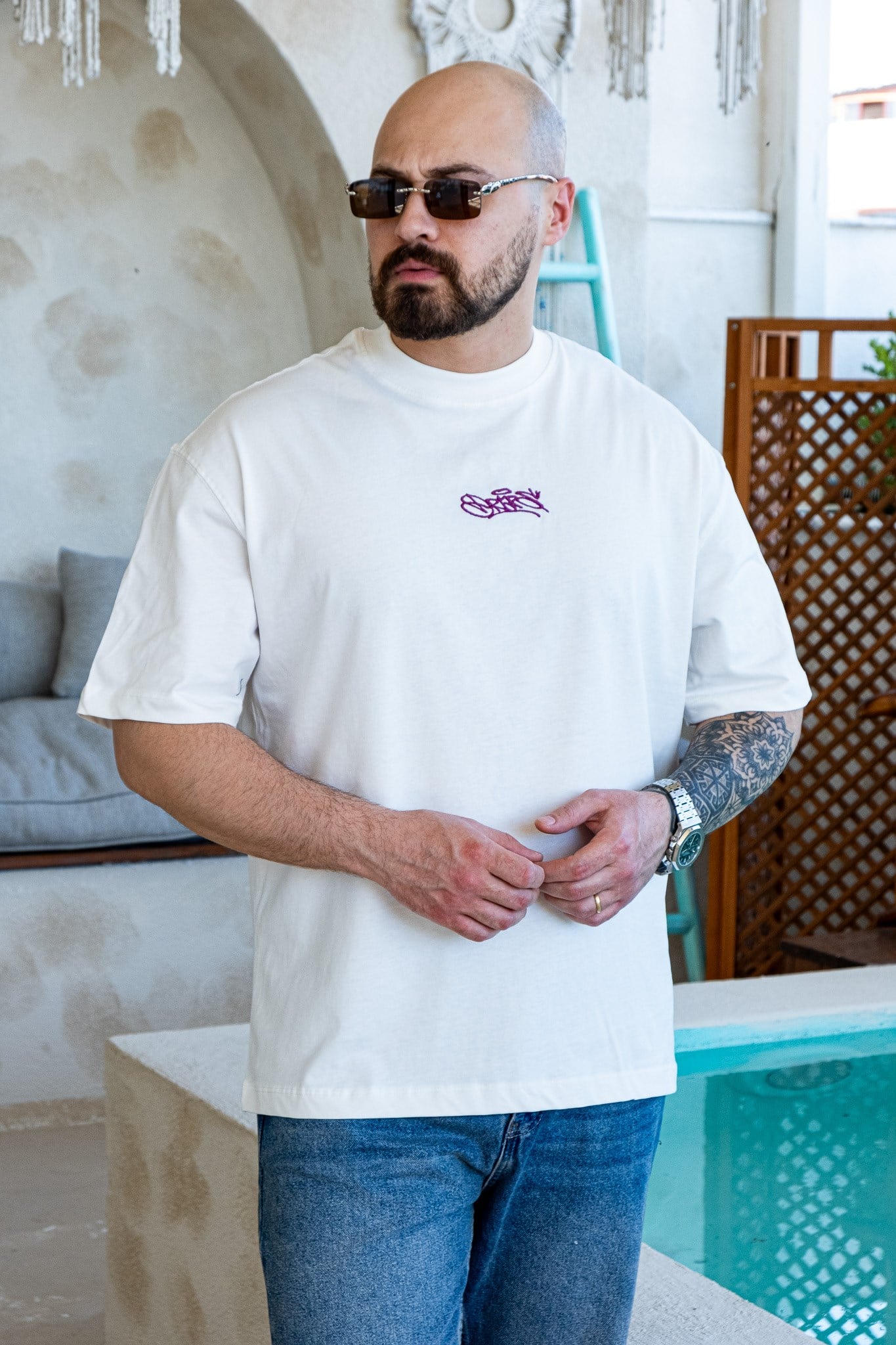 Porsche GT3 RS Araba Baskılı Oversize T-Shirt (TSB79)