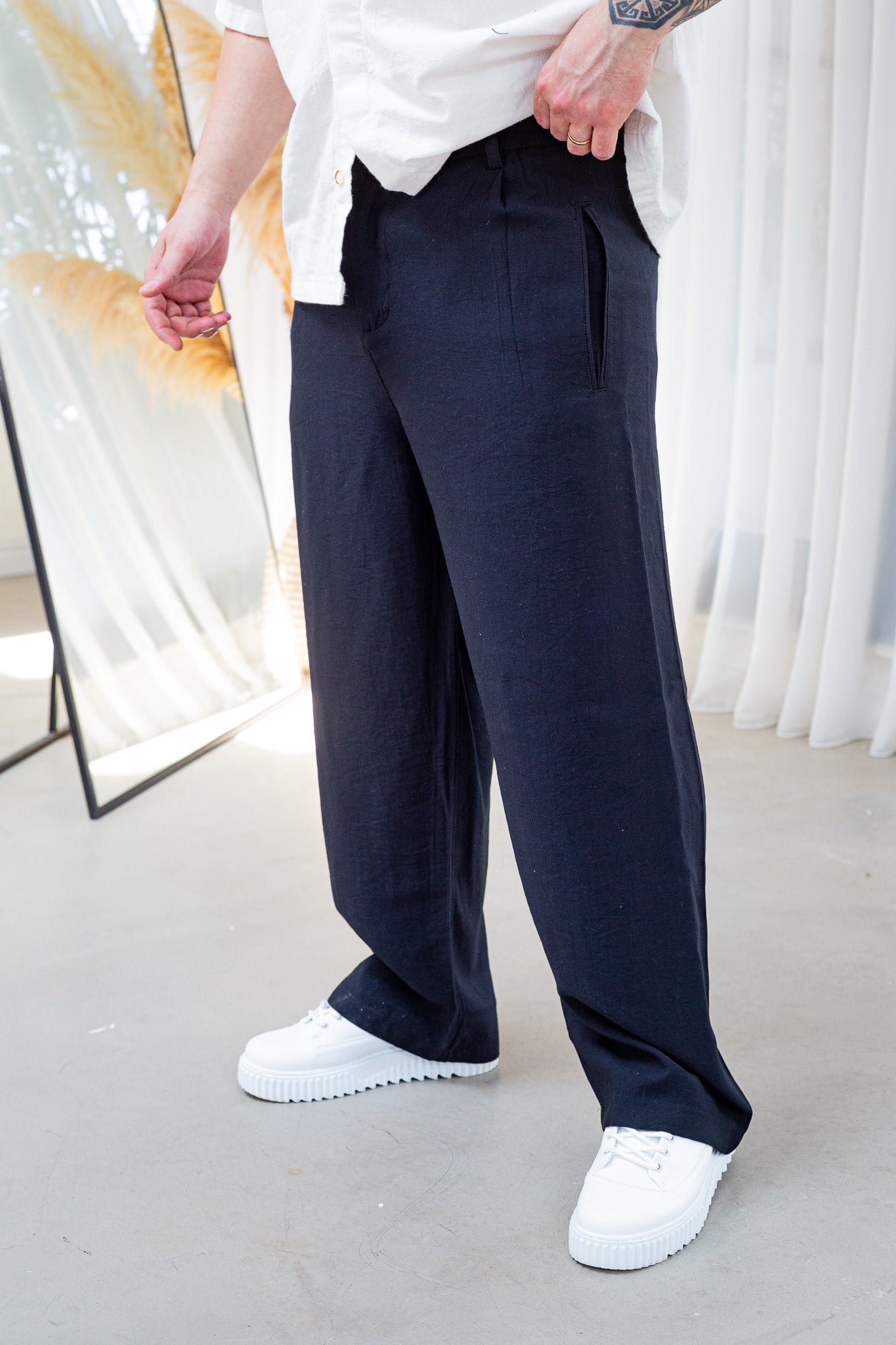 Premium Modal Kumaş Ultra Rahat Baggy Pantolon (JGS62)