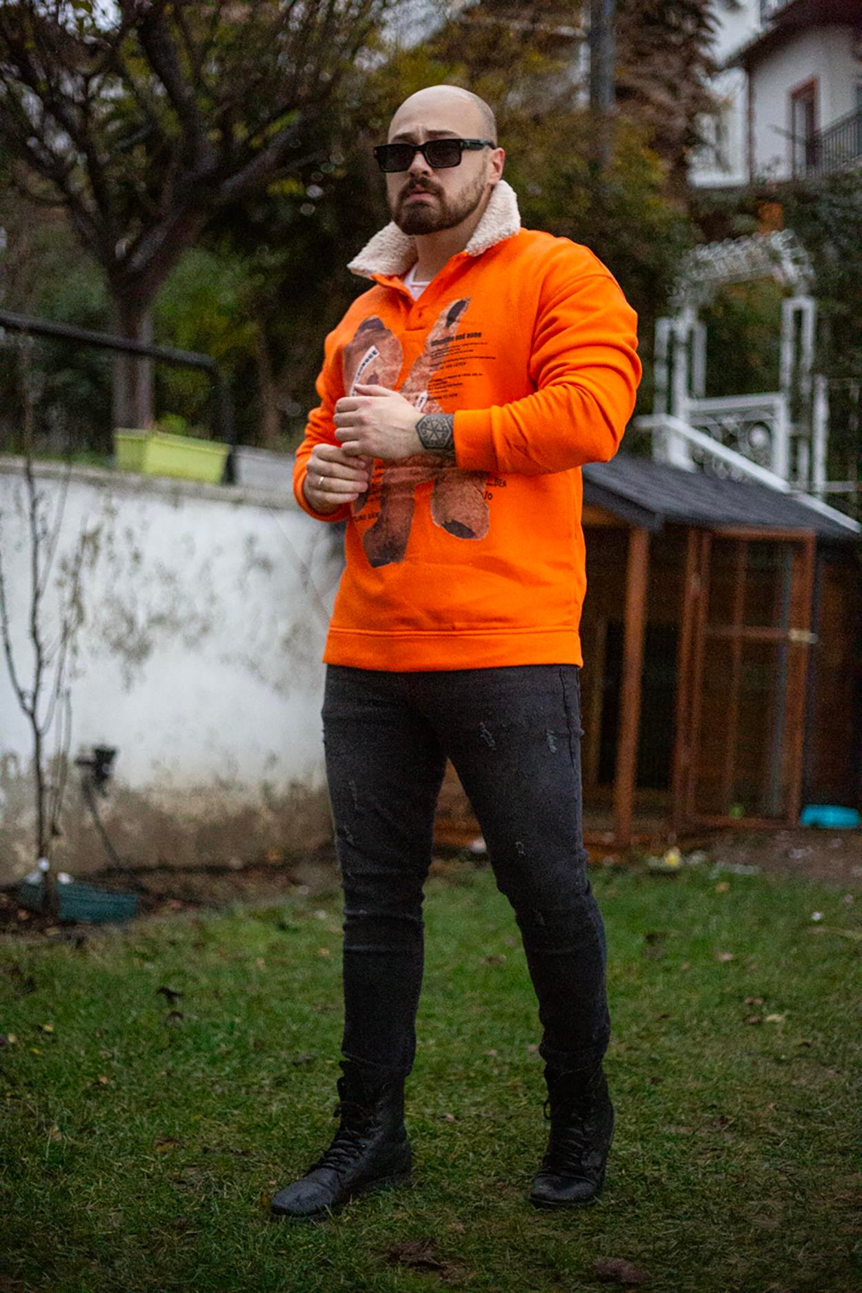 Rahat Kalıp Baskılı Sweatshirt (KS06)