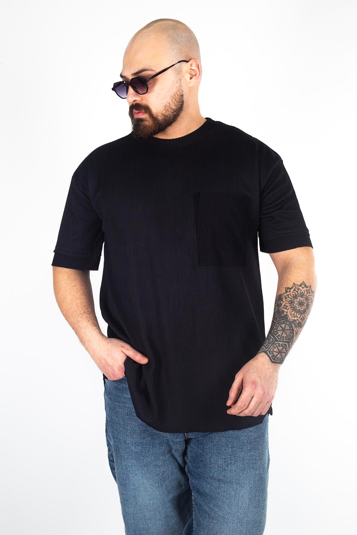 Rahat Kalıp Cep Detaylı T-Shirt (TSS09)