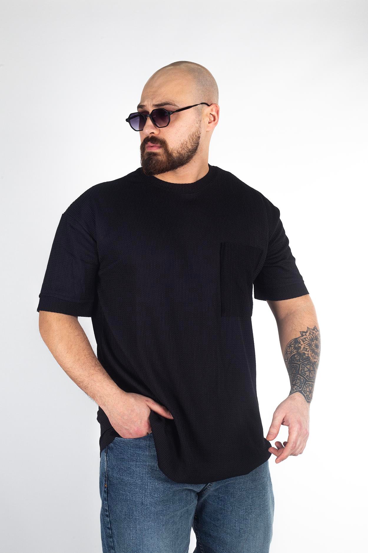 Rahat Kalıp Cep Detaylı T-Shirt (TSS09)