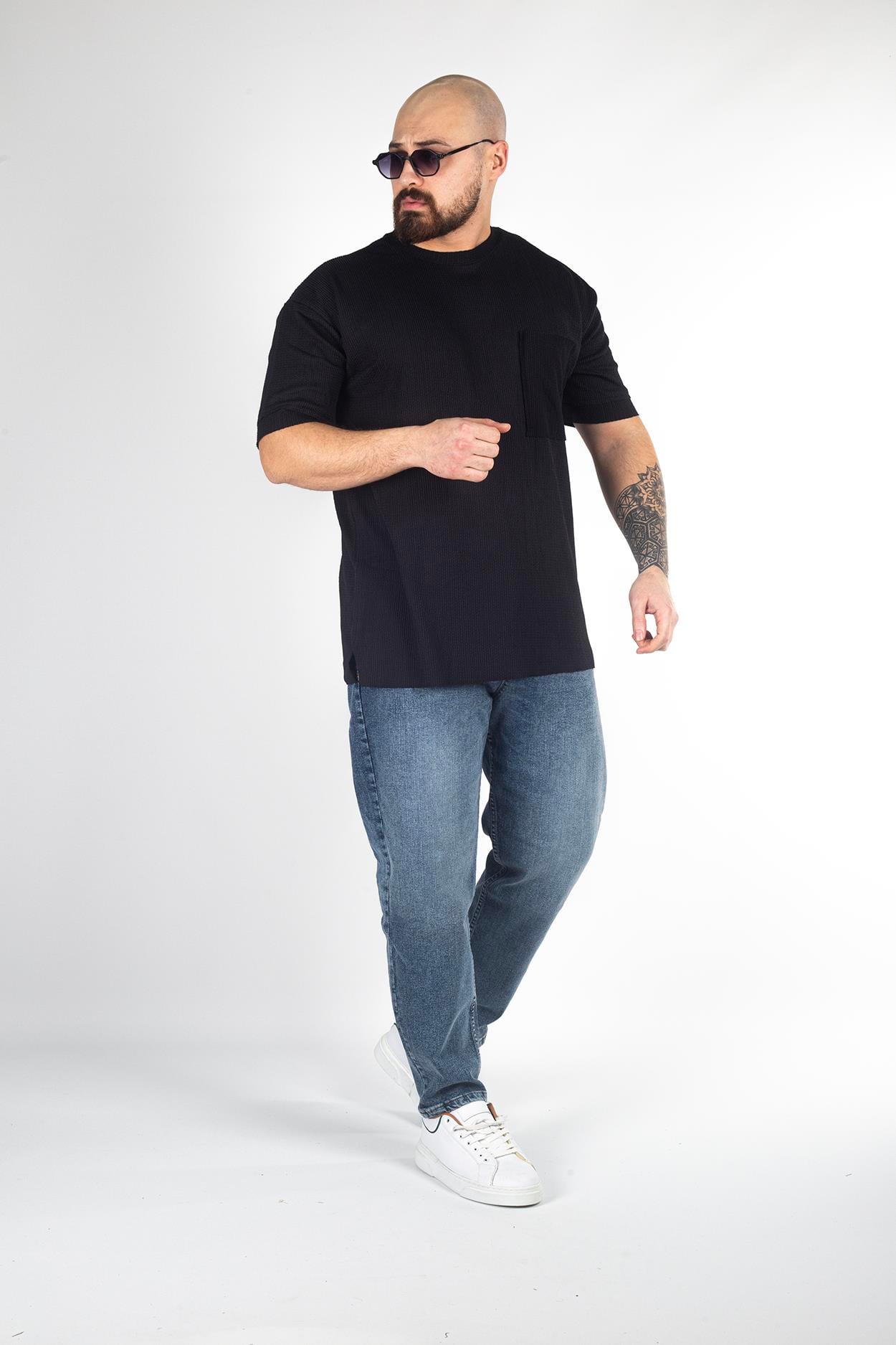Rahat Kalıp Cep Detaylı T-Shirt (TSS09)