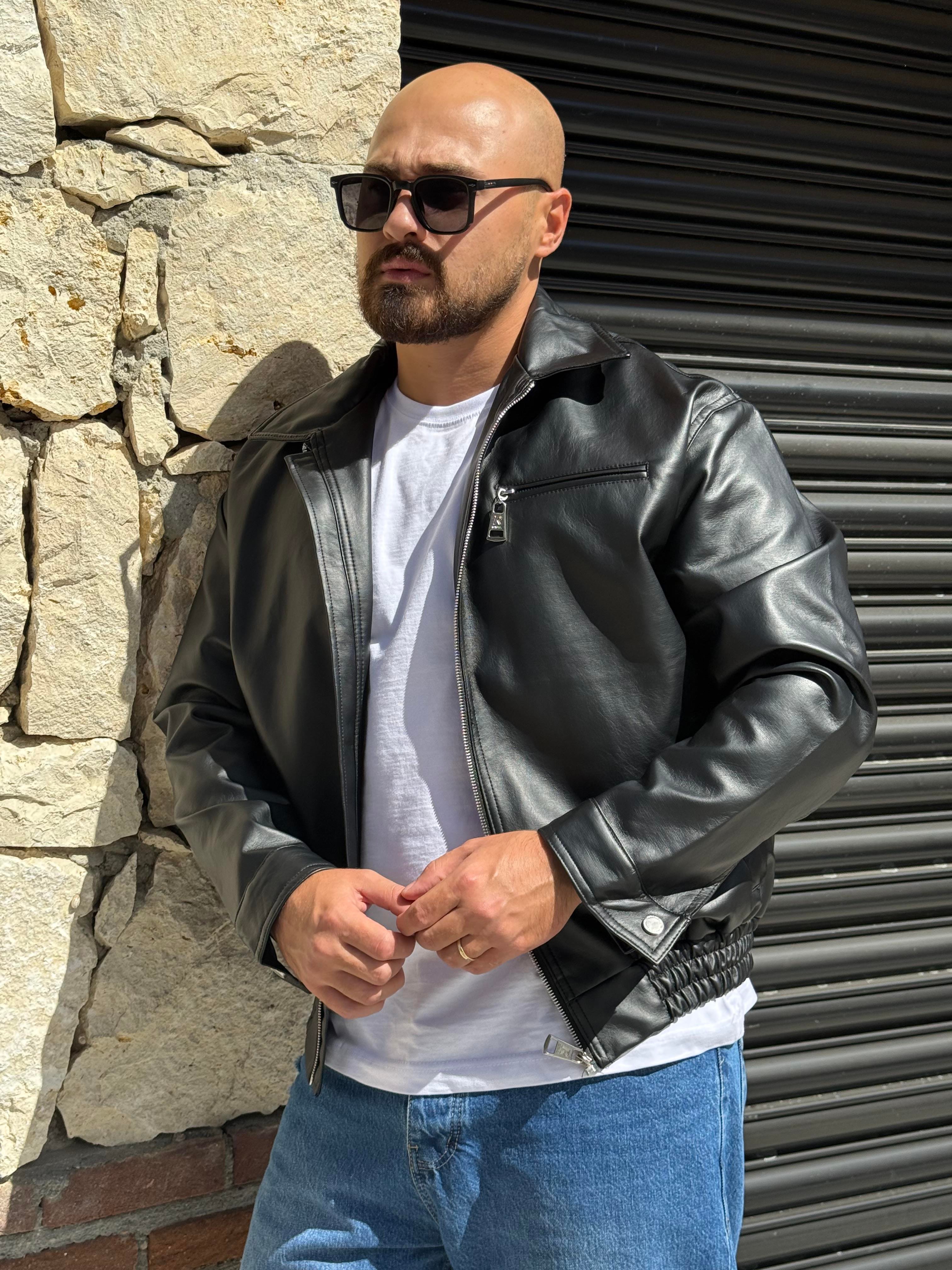Rahat Kalıp Deri Ceket (MEVS48)