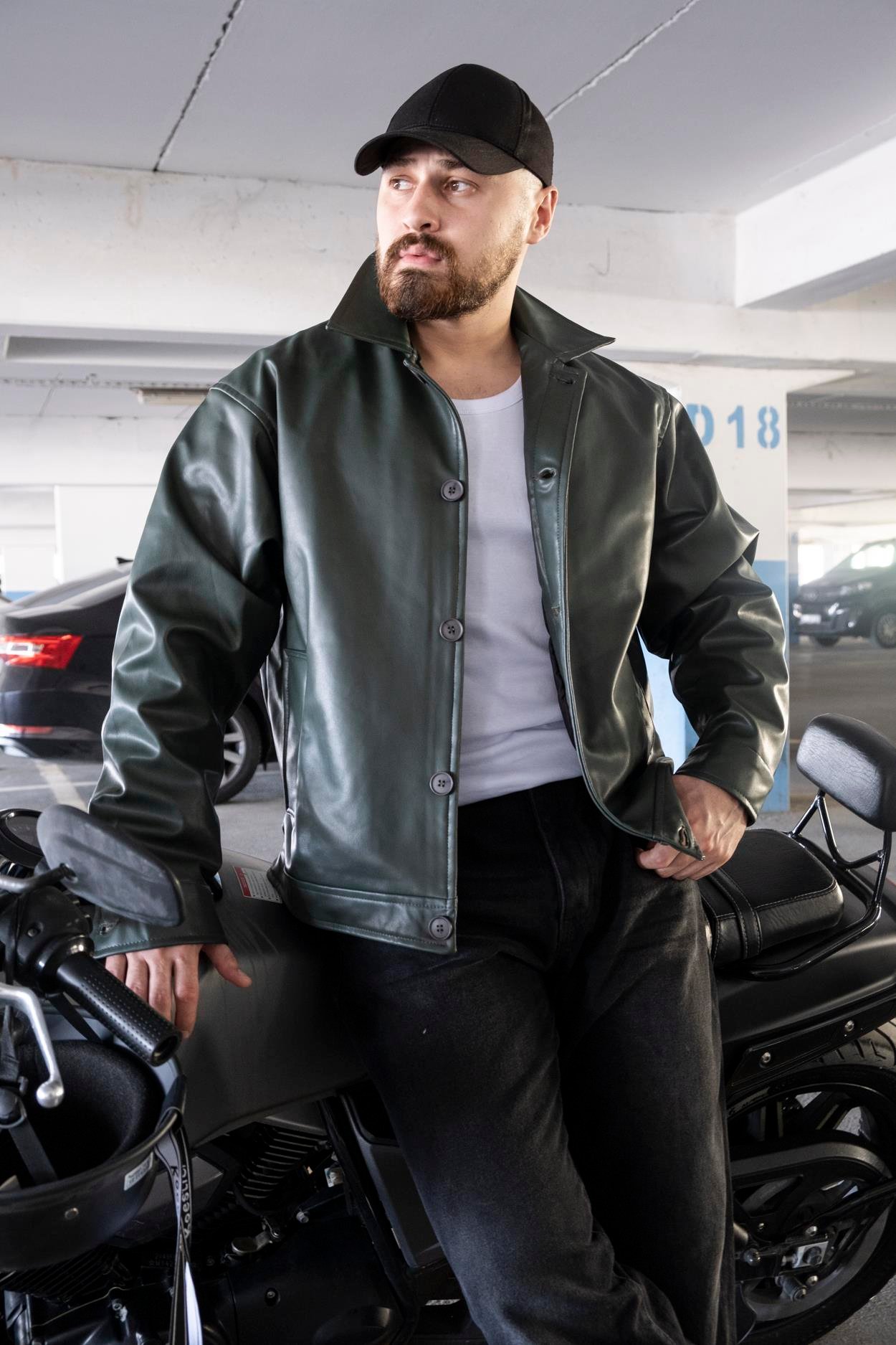 Rahat Kalıp Deri Ceket (MEVY03)