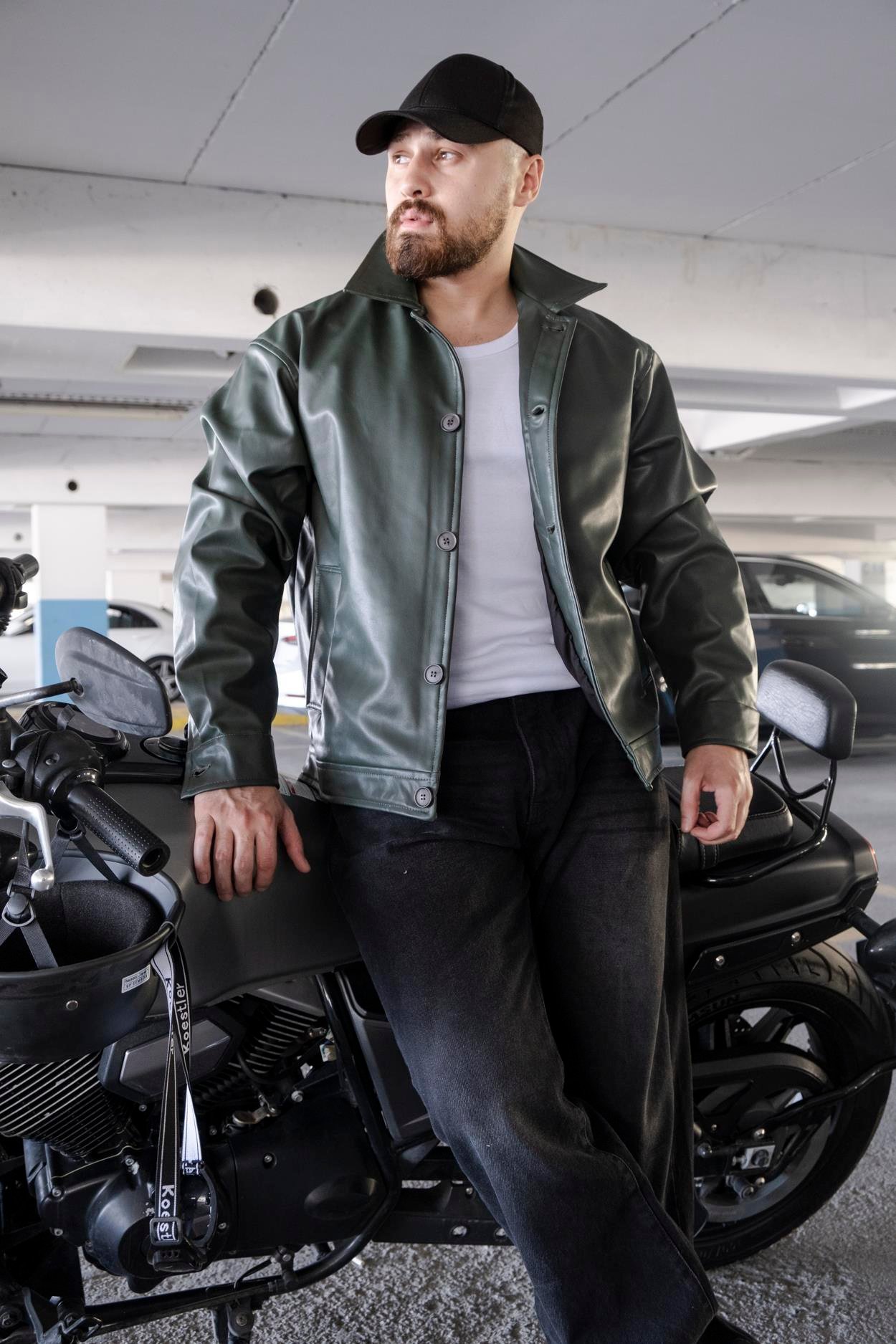 Rahat Kalıp Deri Ceket (MEVY03)