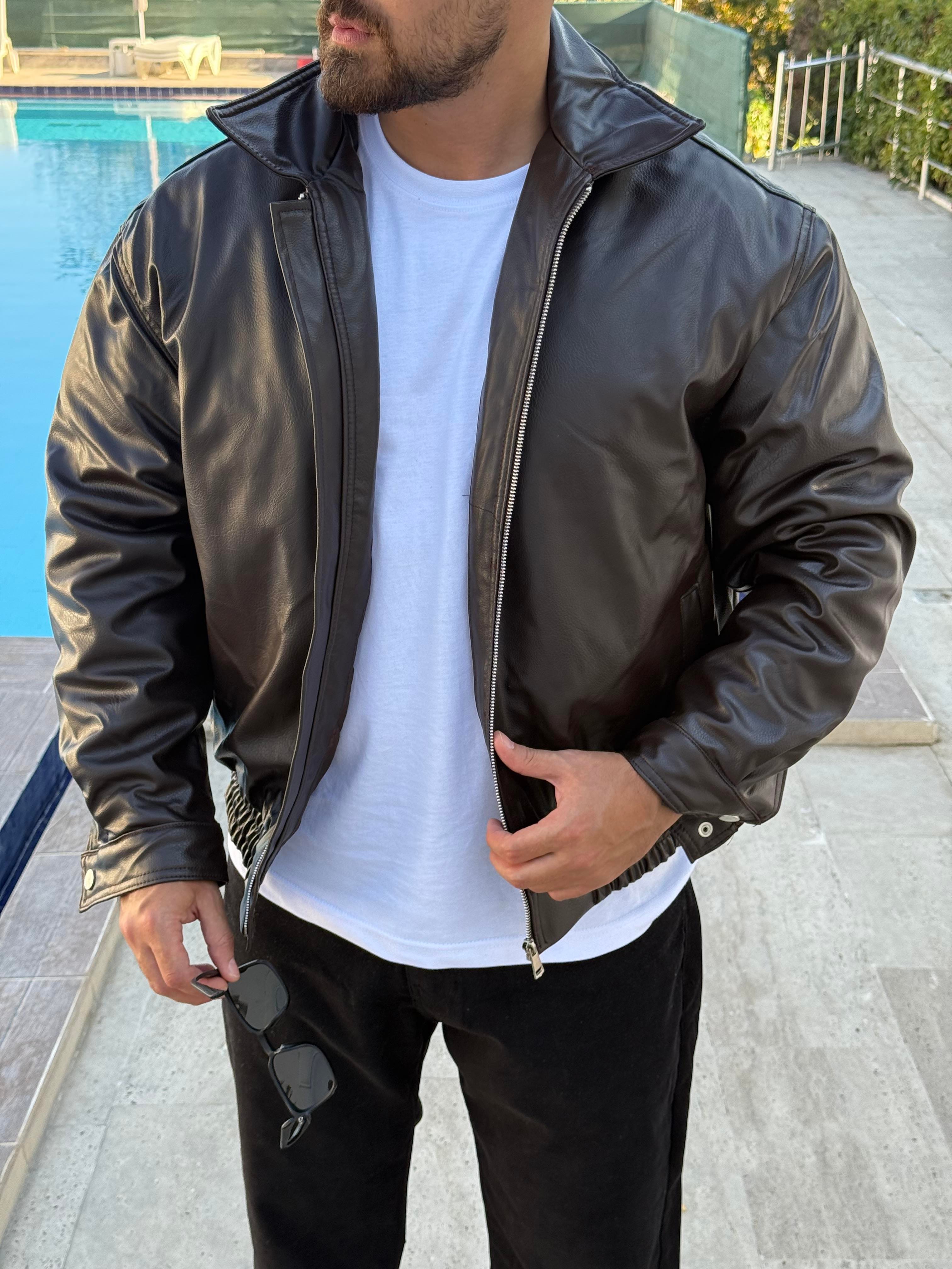 Rahat Kalıp Deri Mont (MTK40)