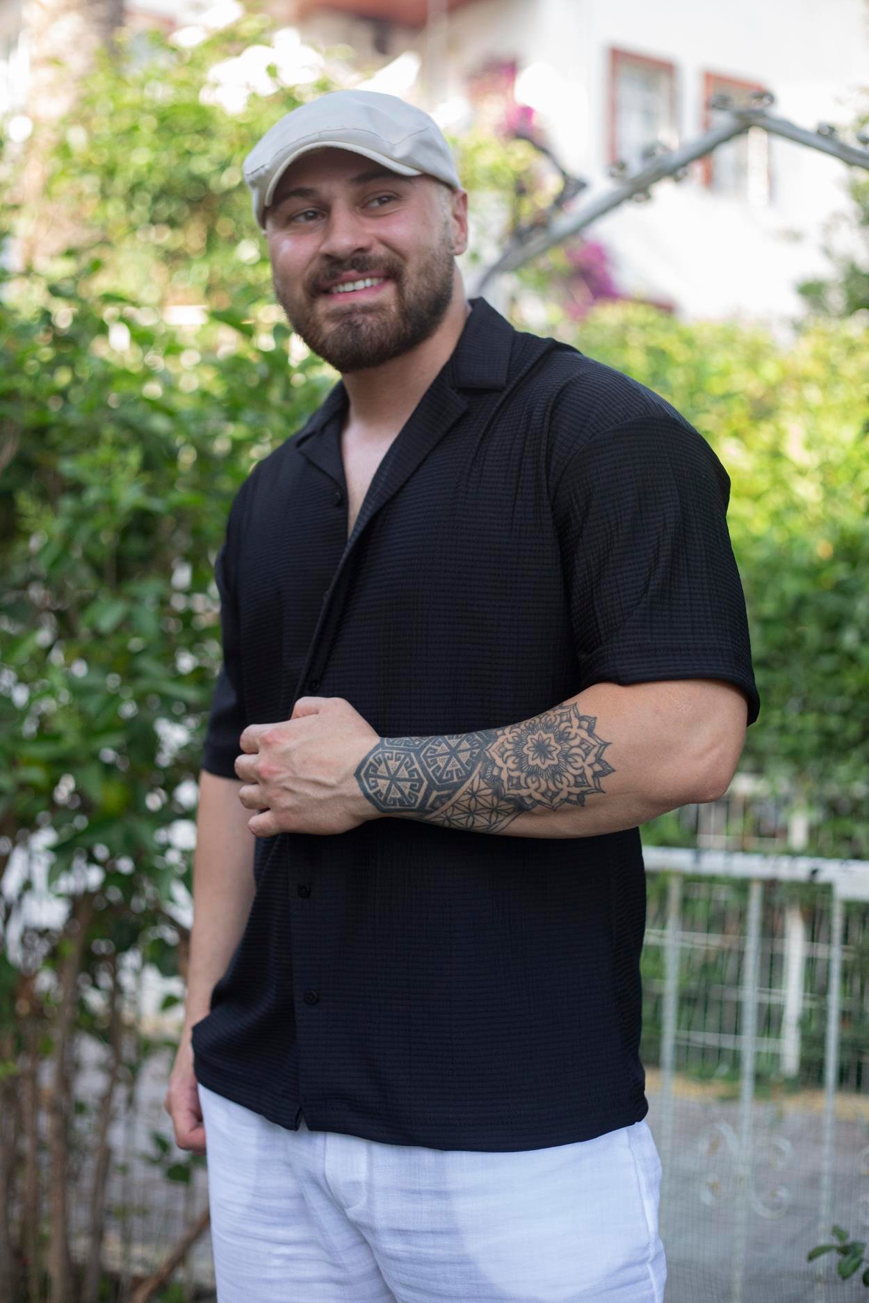 Rahat Kalıp Kendinden Desenli Gömlek (GMS61)