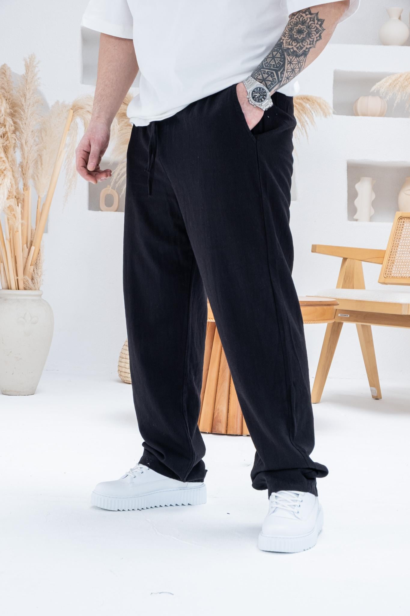 Rahat Kalıp Keten Pantolon (JGS42)