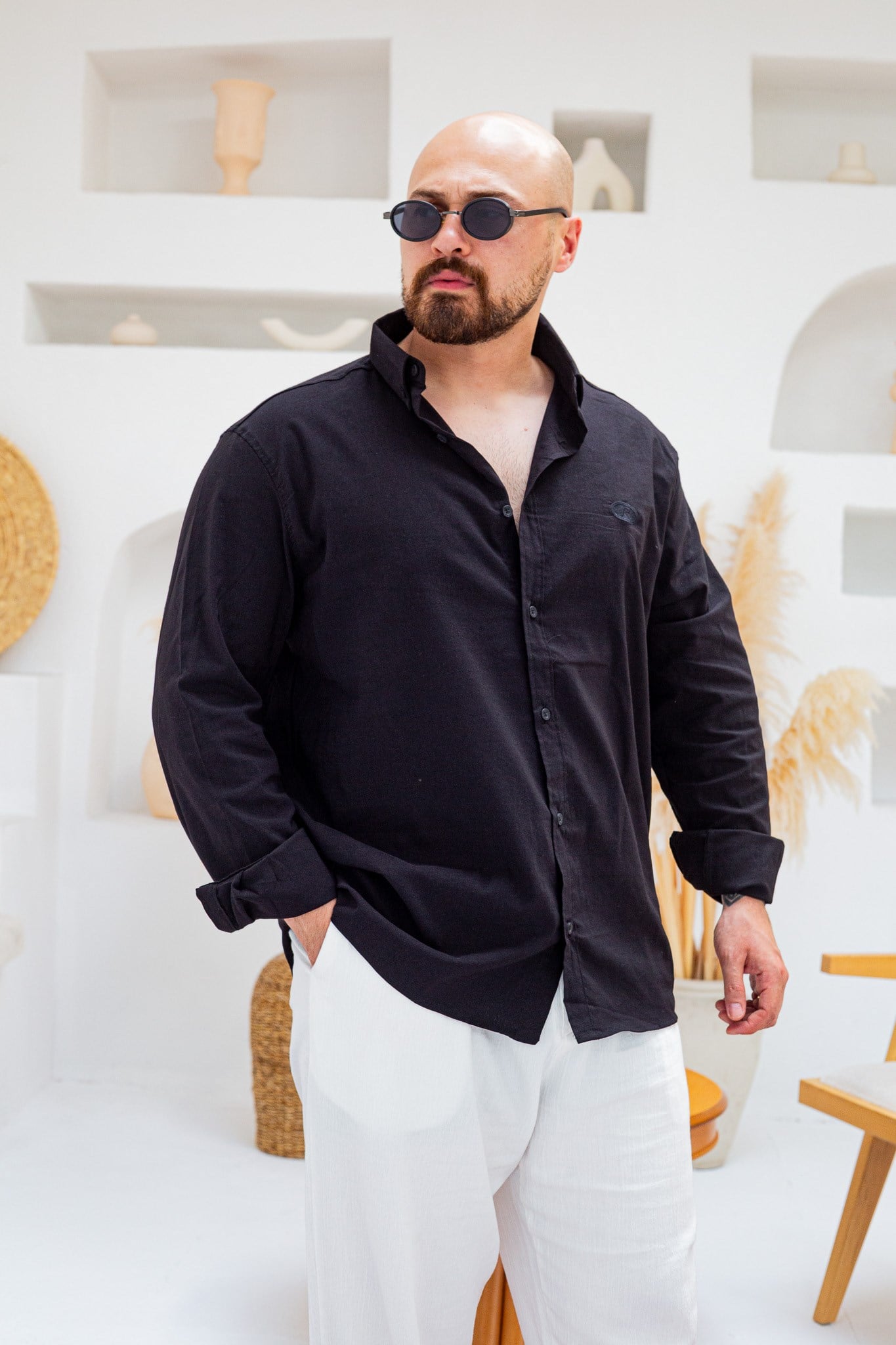Rahat Kalıp Pamuk Modern Gömlek(GMS135)