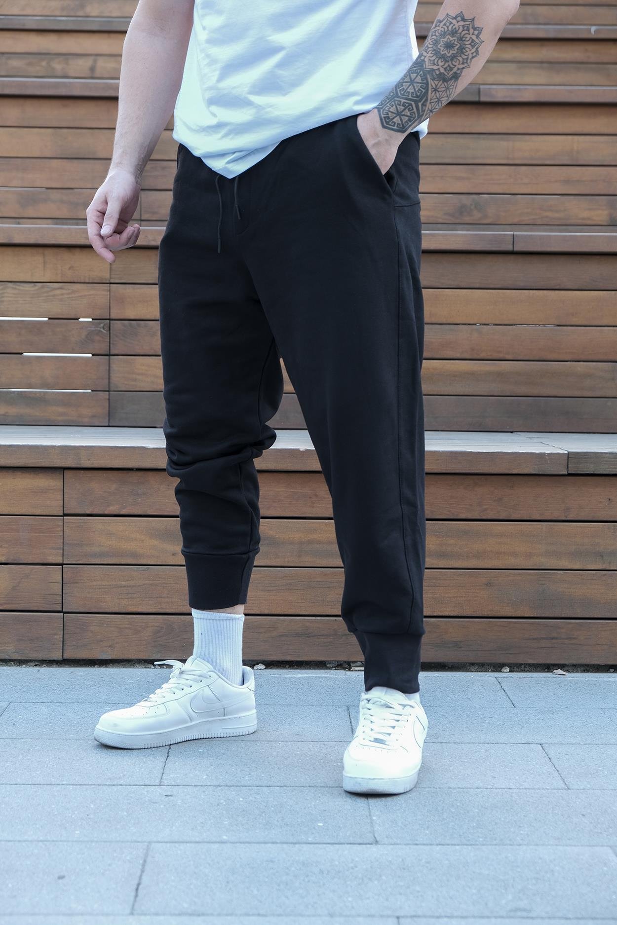 Rahat Kalıp Penye Kumaş Paça Lastikli Jogger (JGS12)