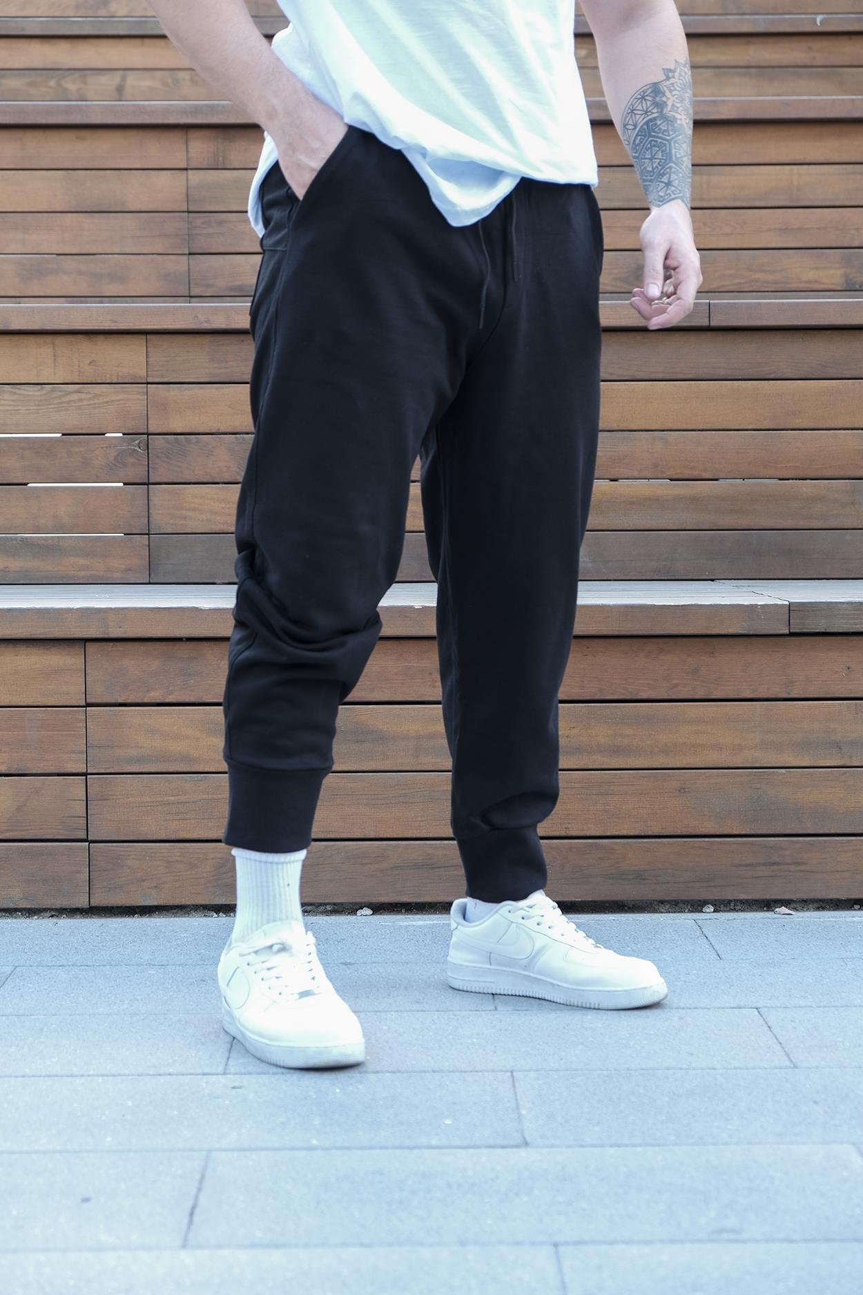Rahat Kalıp Penye Kumaş Paça Lastikli Jogger (JGS12)