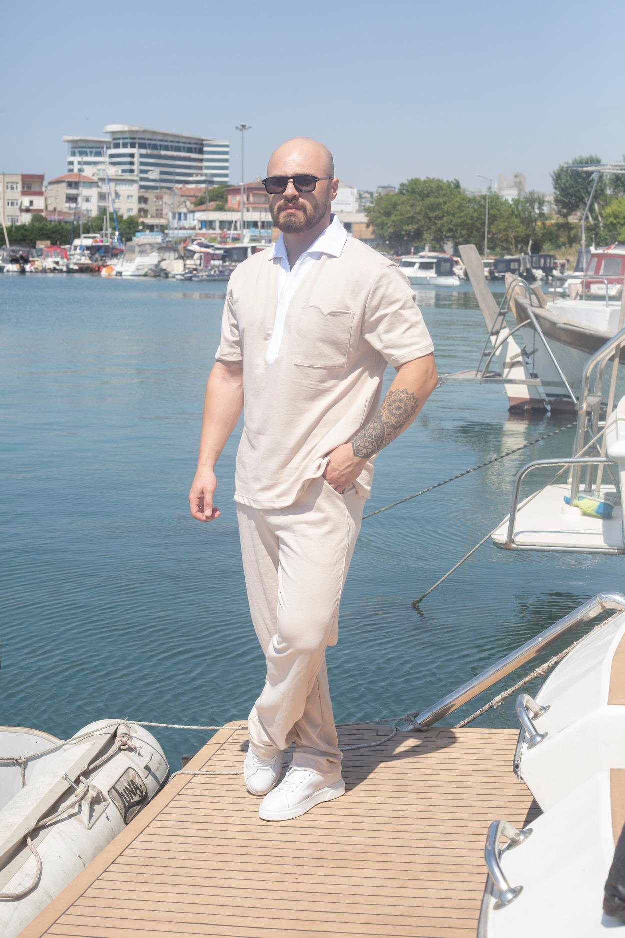 Rahat Kalıp Polo T-Shirt/Jogger Takım (TKK26)