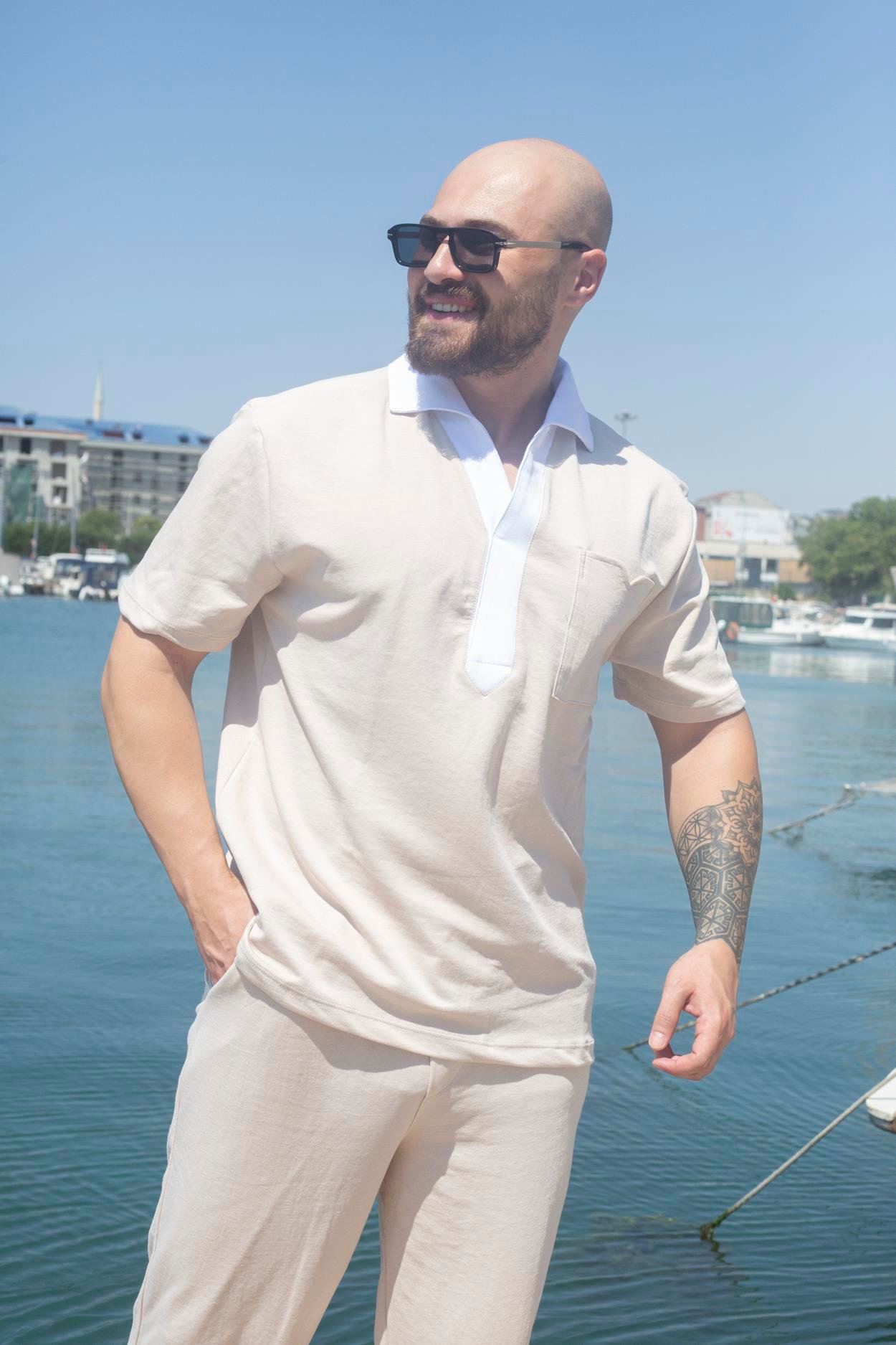 Rahat Kalıp Polo T-Shirt/Jogger Takım (TKK26)