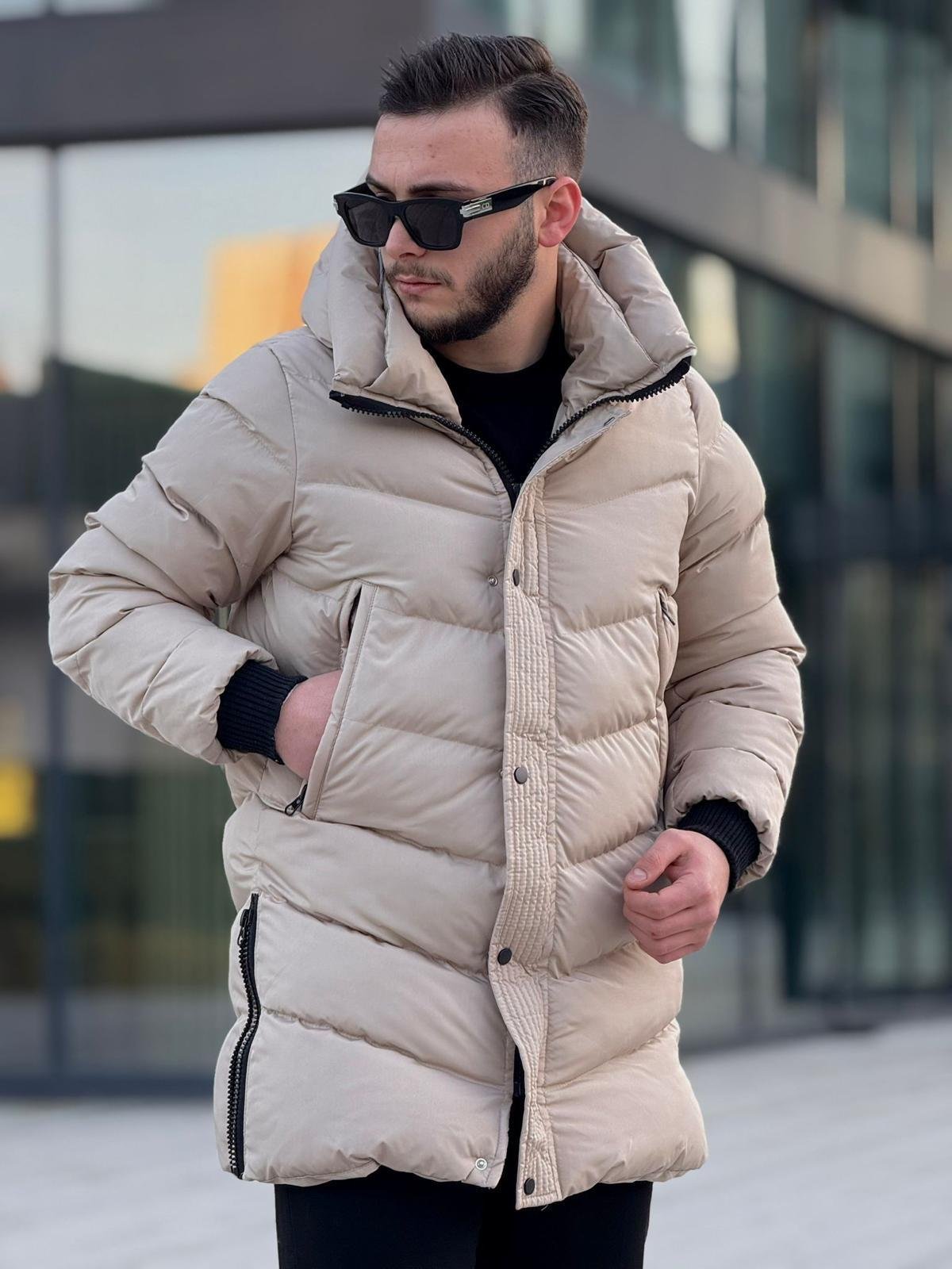 Rahat Kalıp Uzun Şişme Mont (İGK02)