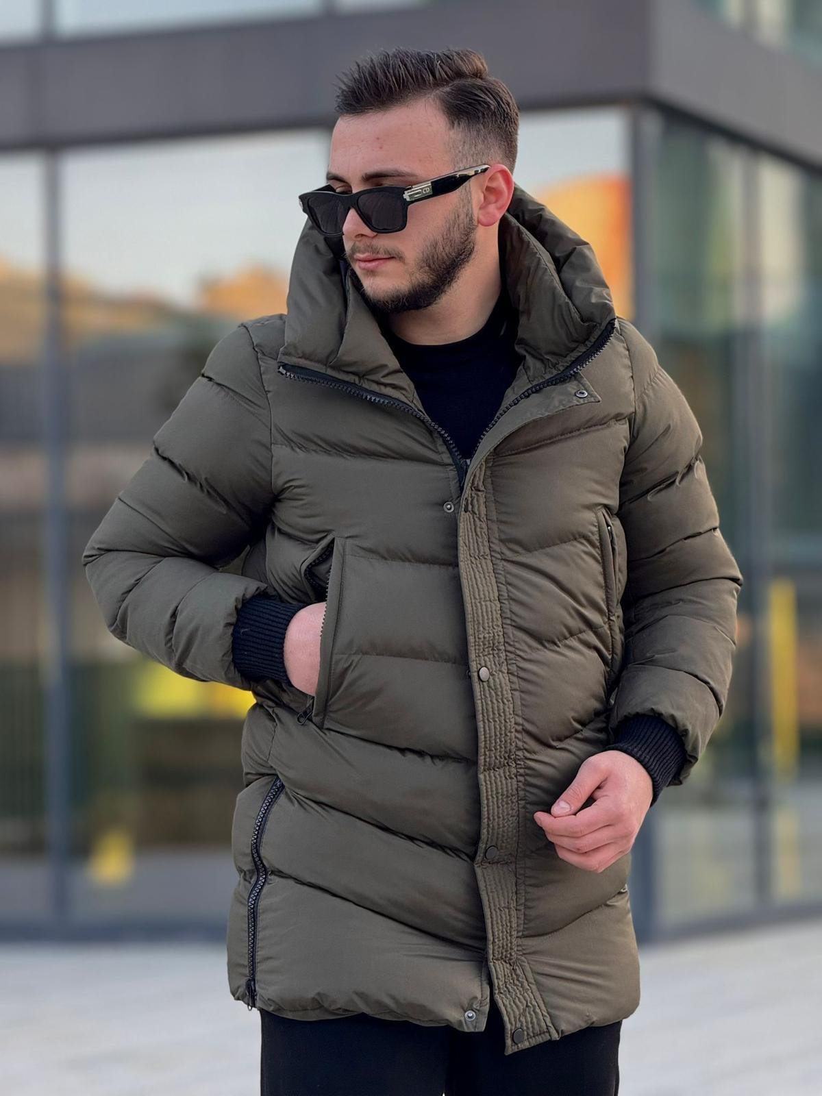 Rahat Kalıp Uzun Şişme Mont (İGY02)