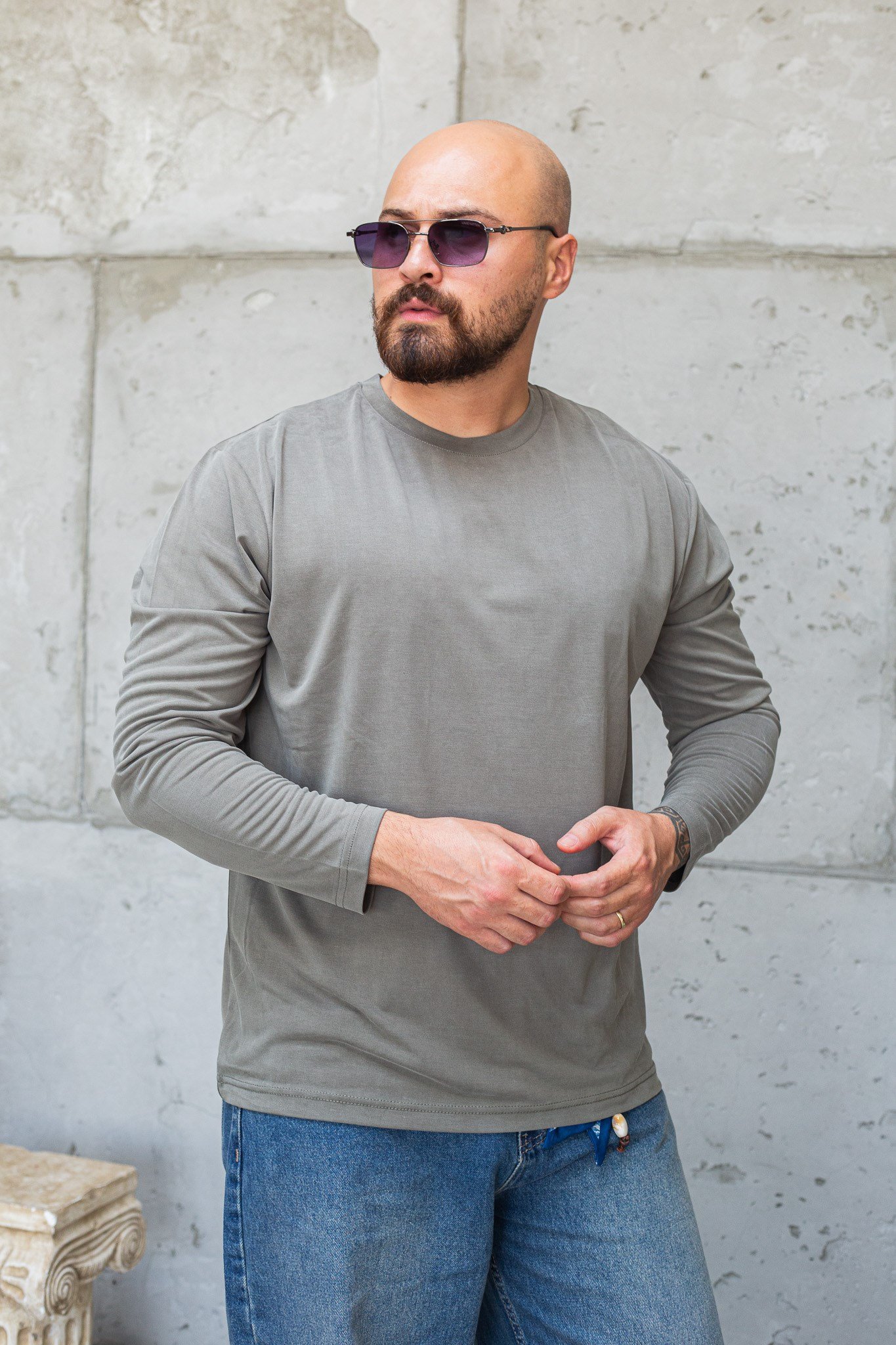 Rahat Kesim Dökümlü Tensel Erkek Sweatshirt (SVTY98)