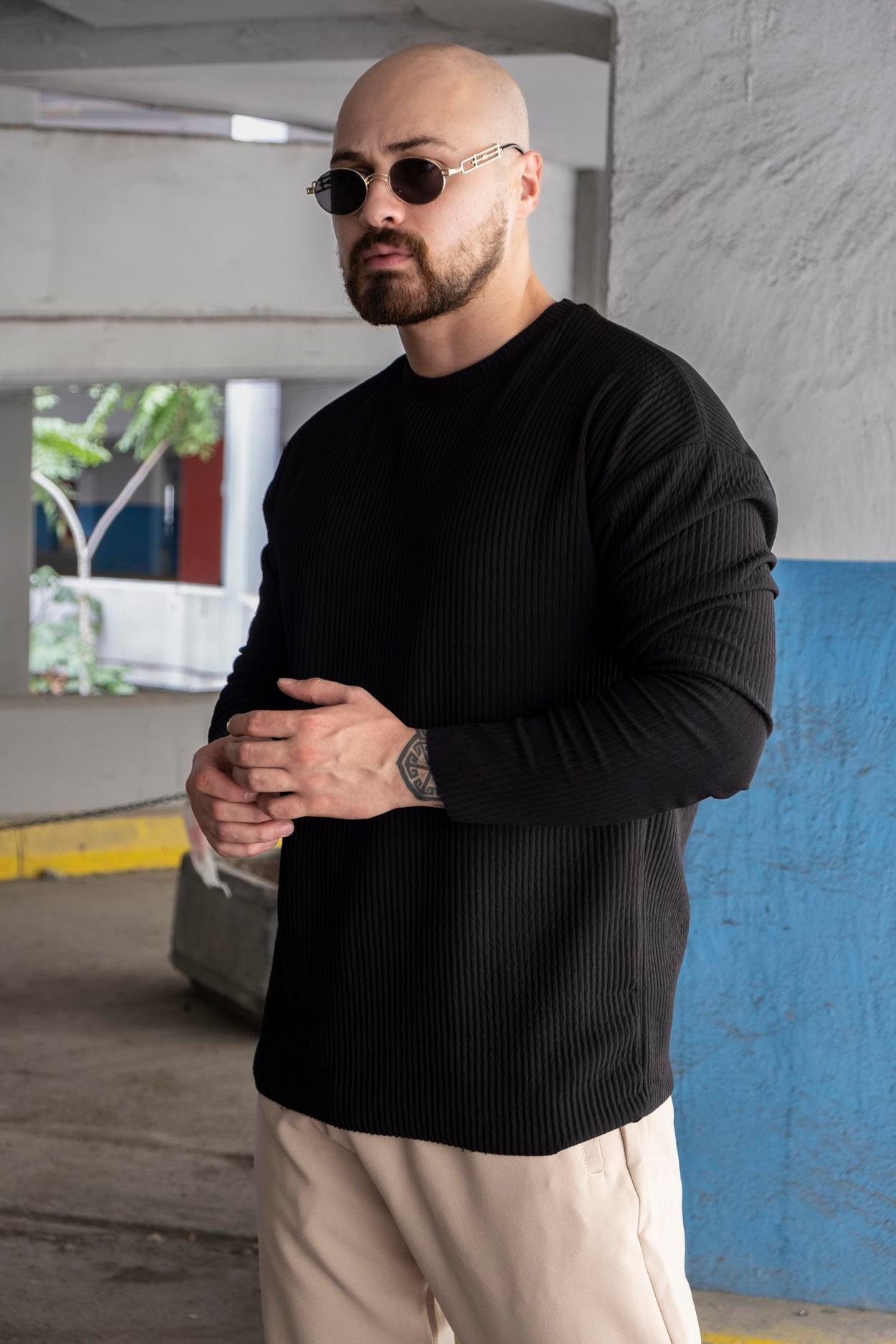 Regular Fit Ottoman Kumaş Sweatshirt (SVTS07)
