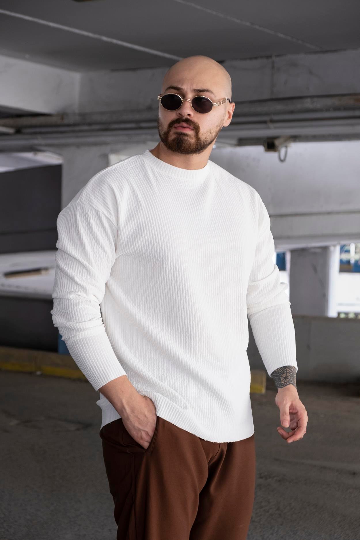 Regular Fit Ottoman Kumaş Sweatshirt (SVTB07)