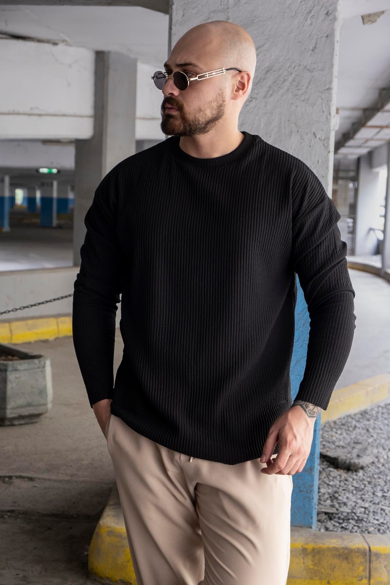 Regular Fit Ottoman Kumaş Sweatshirt (SVTS07)
