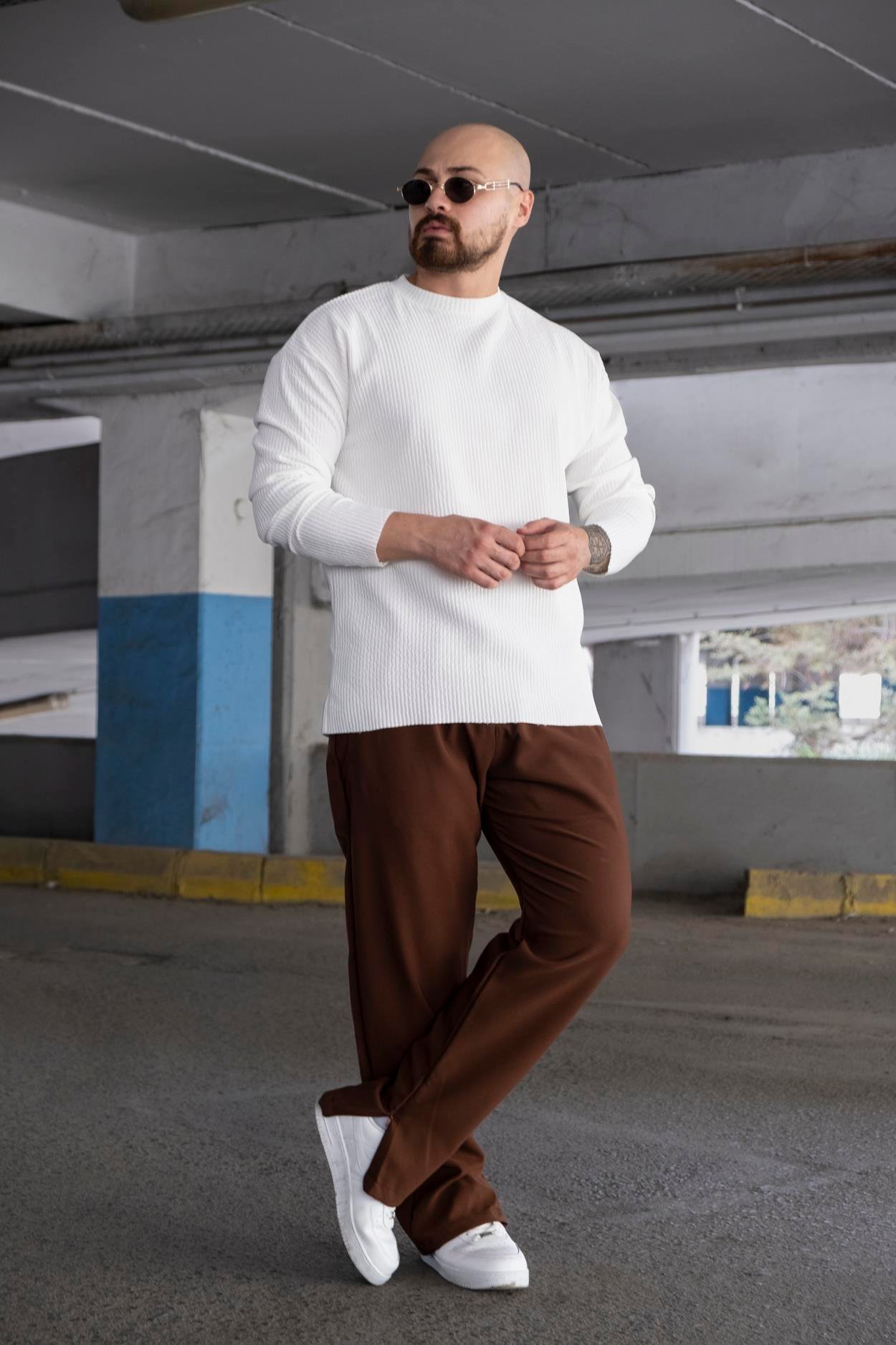 Regular Fit Ottoman Kumaş Sweatshirt (SVTB07)