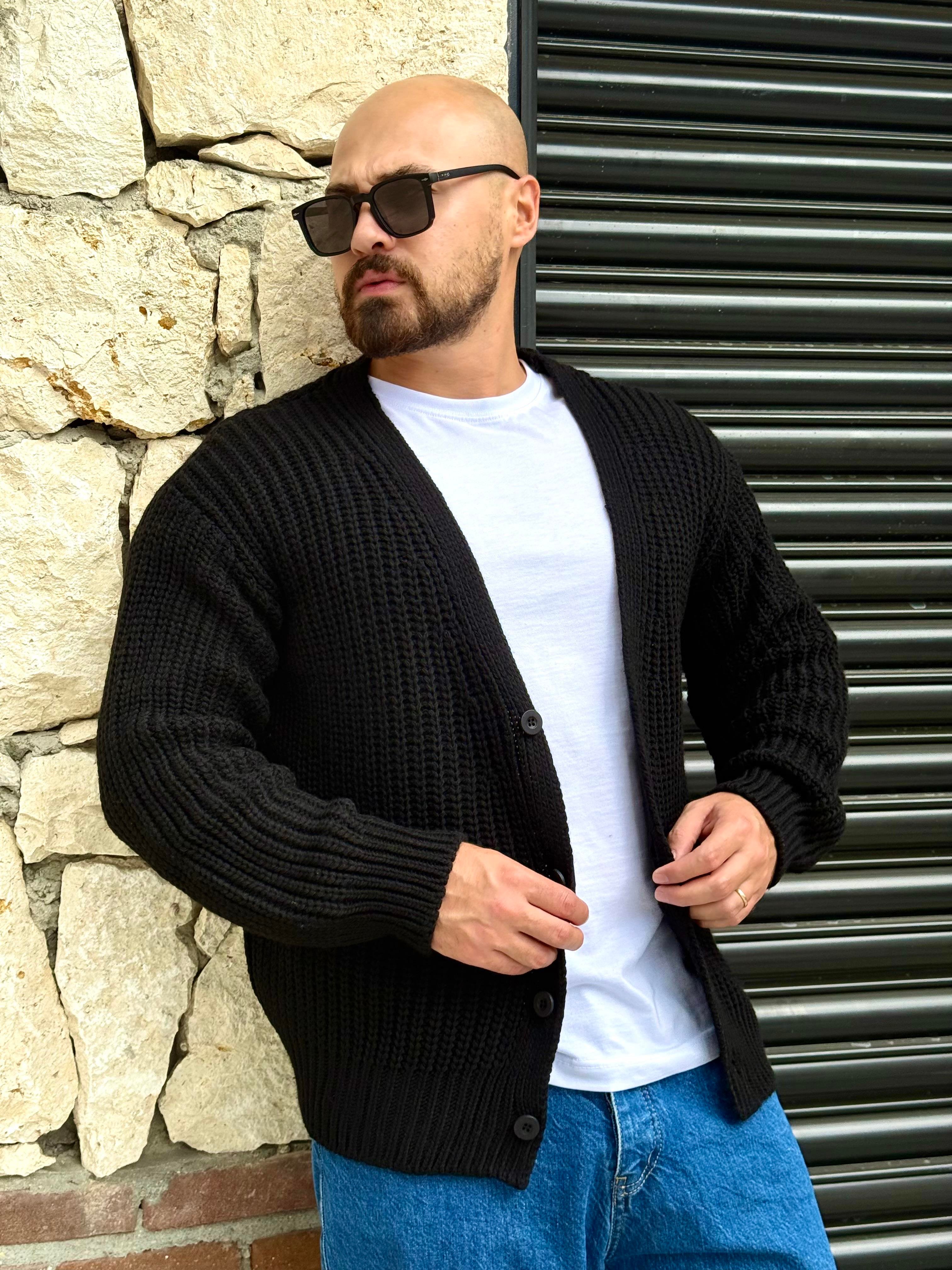 Selanik Örme Rahat Kalıp Hırka (MEVS52)