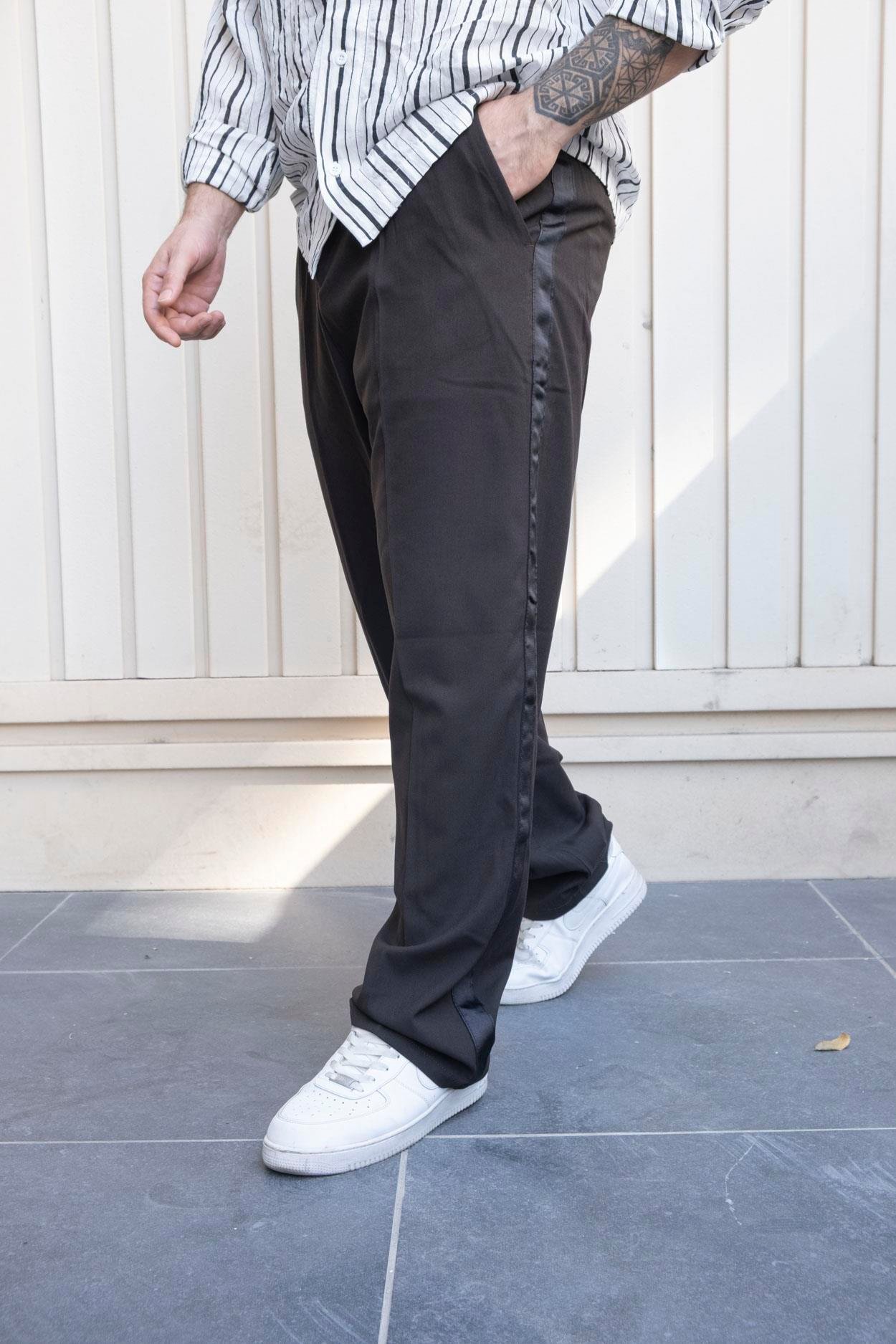 Şerit Detaylı Kumaş Pantolon (SPKA03)