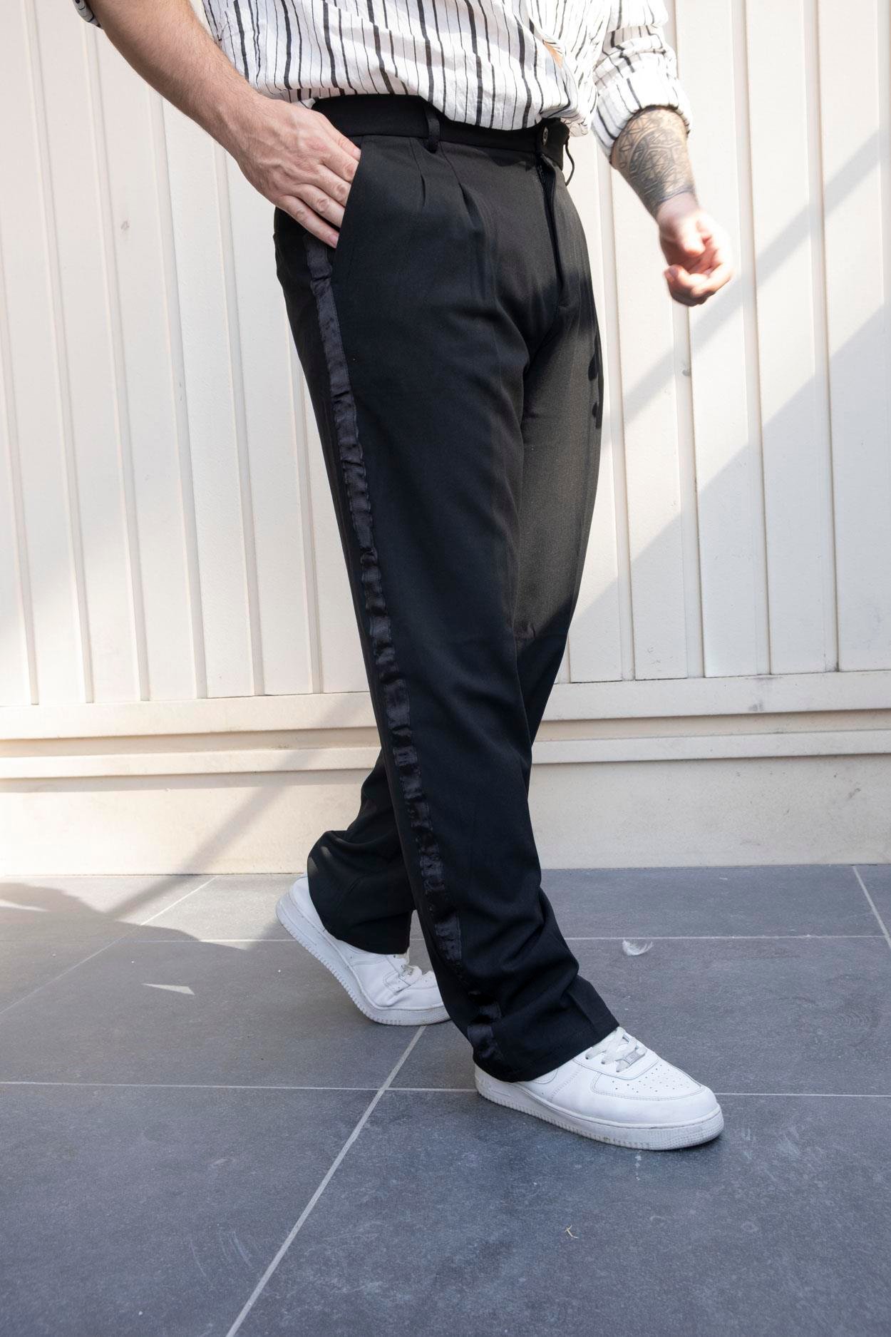 Şerit Detaylı Kumaş Pantolon (SPS03)