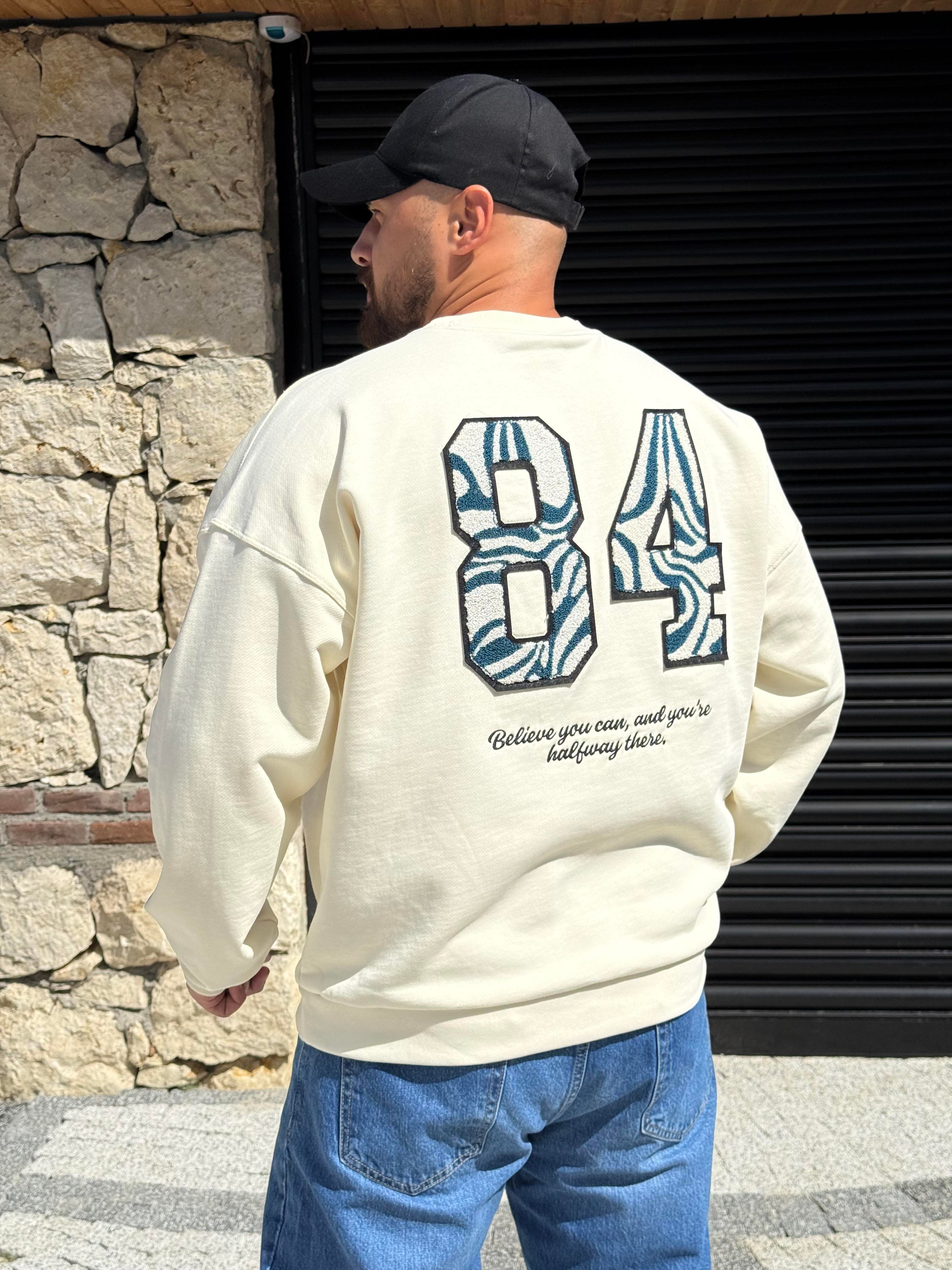 Sırt Detaylı Üç İplik Oversize Sweatshirt (SVTKR53)