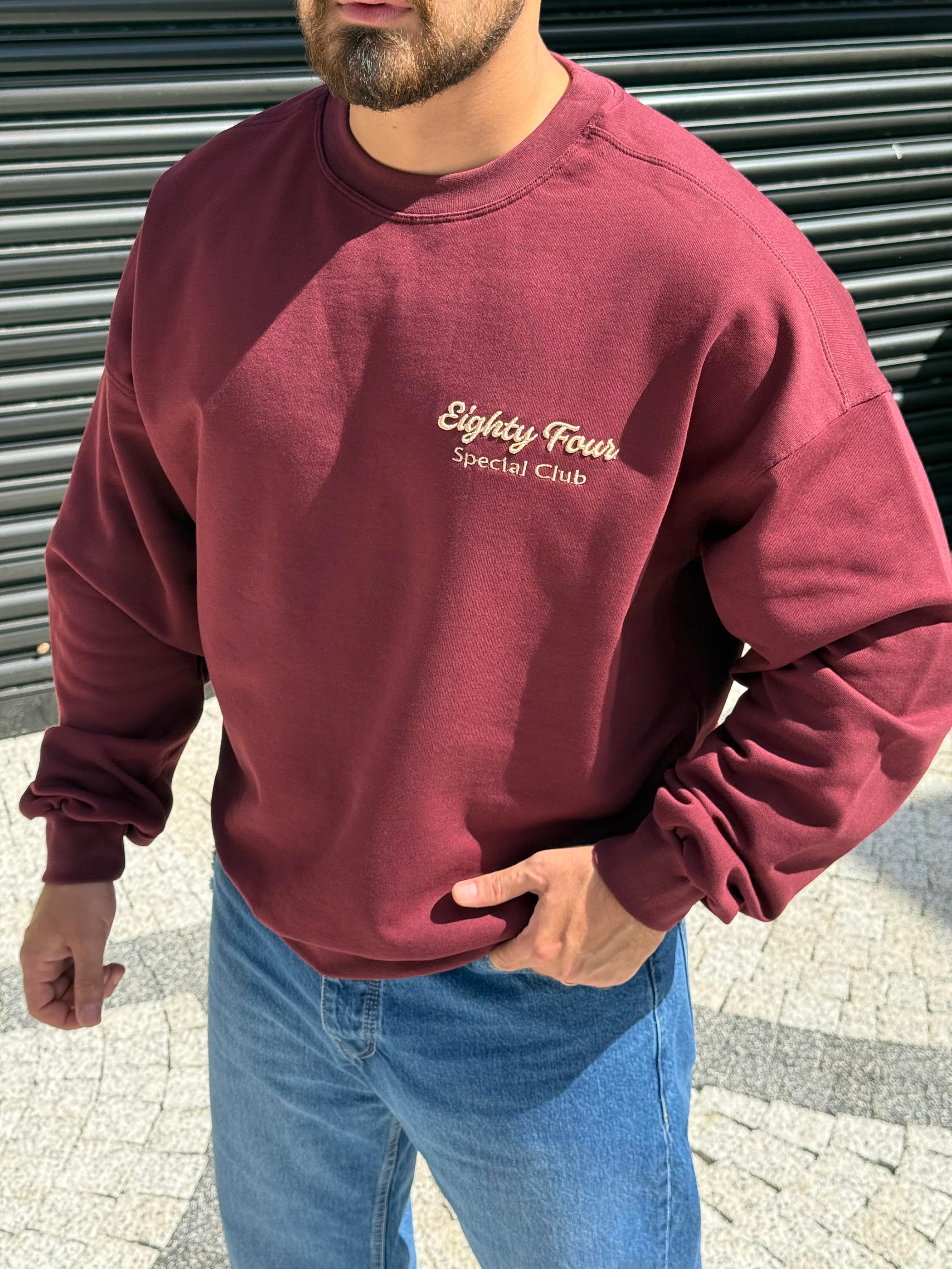 Sırt Detaylı Üç İplik Oversize Sweatshirt (SVTBO53)