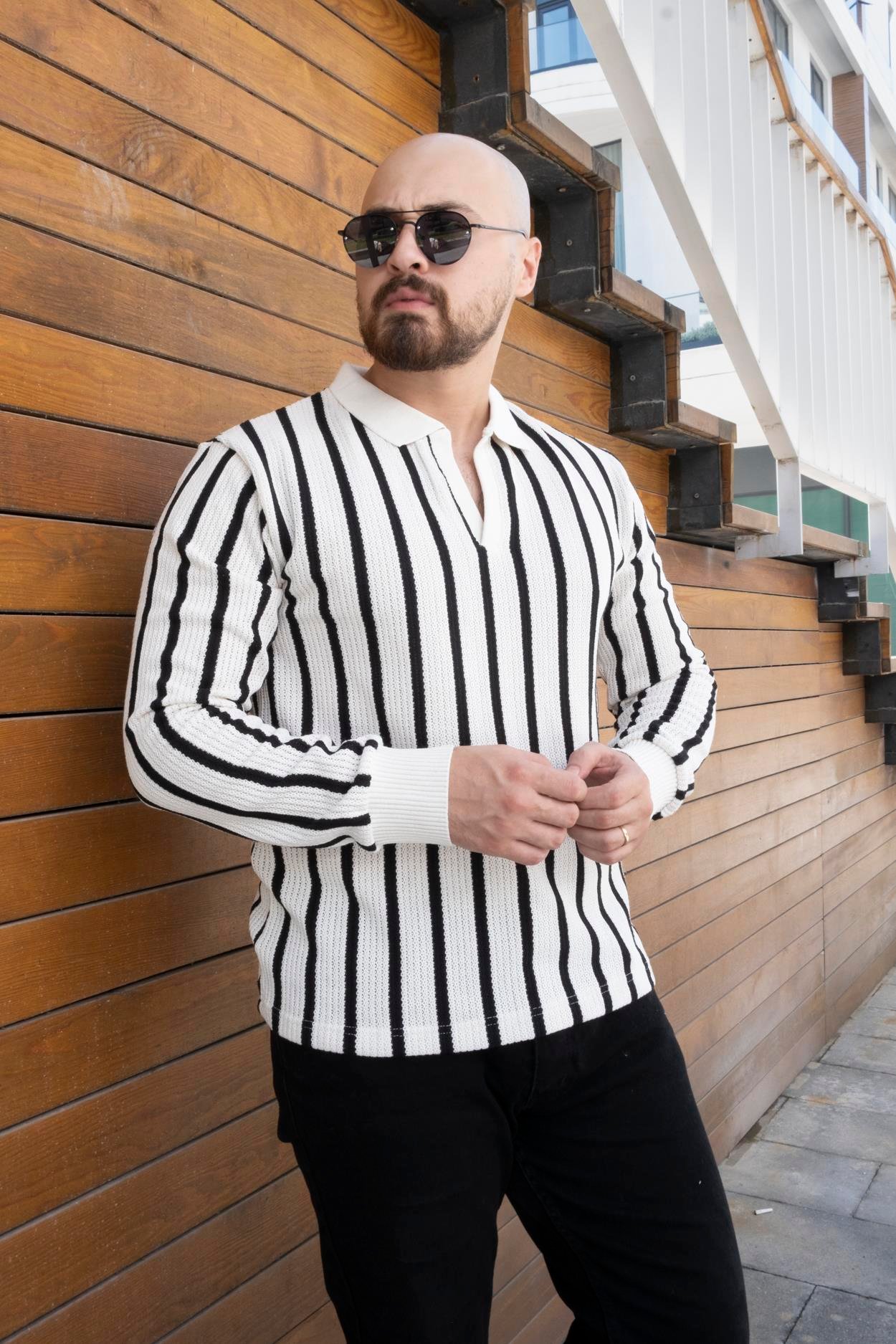 Slim Fit Polo Yaka Örme Triko (SVTB16)