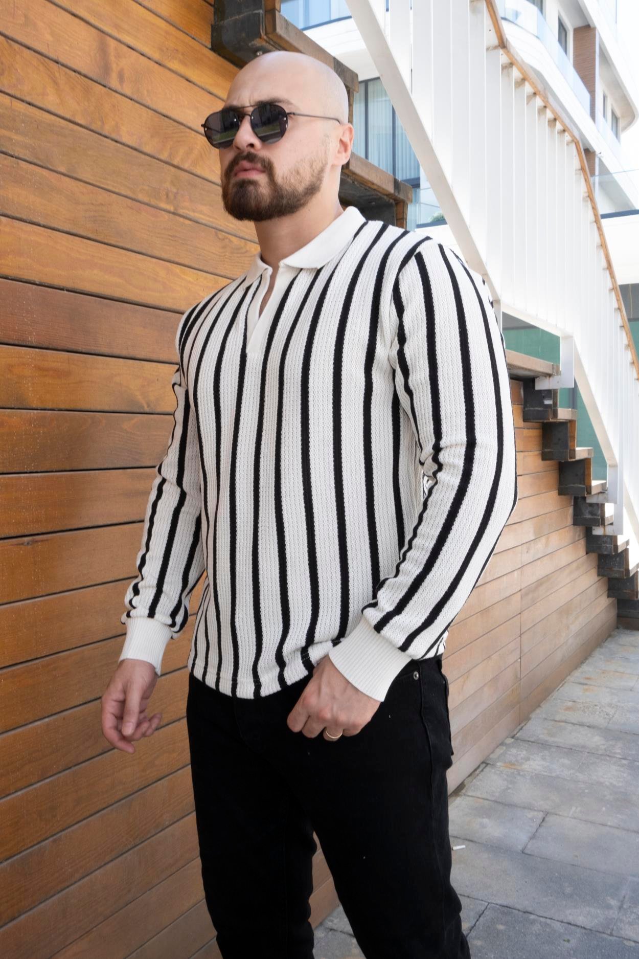 Slim Fit Polo Yaka Örme Triko (SVTB16)