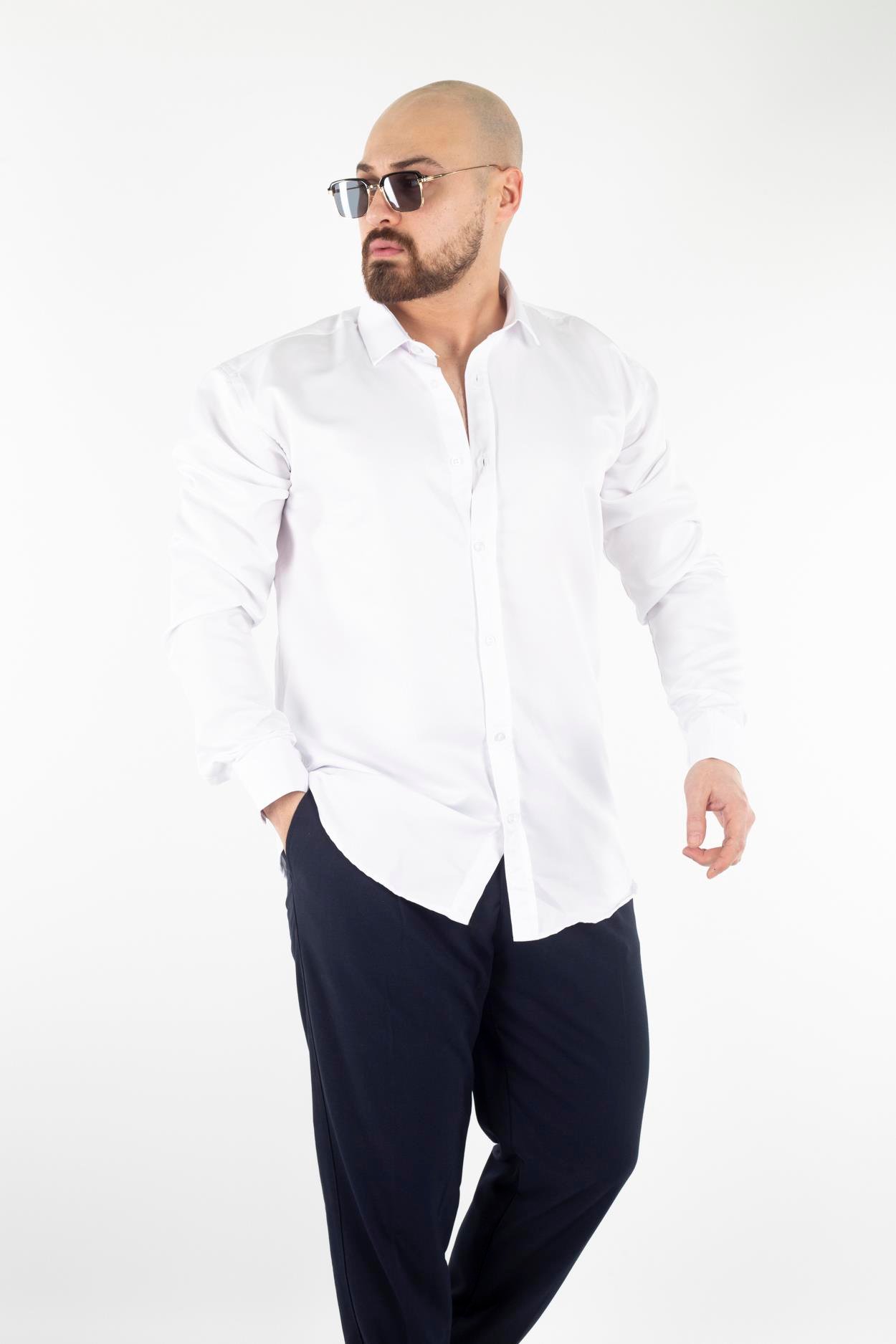 Slim Fit Viskon Kumaş Gömlek (GMM19)