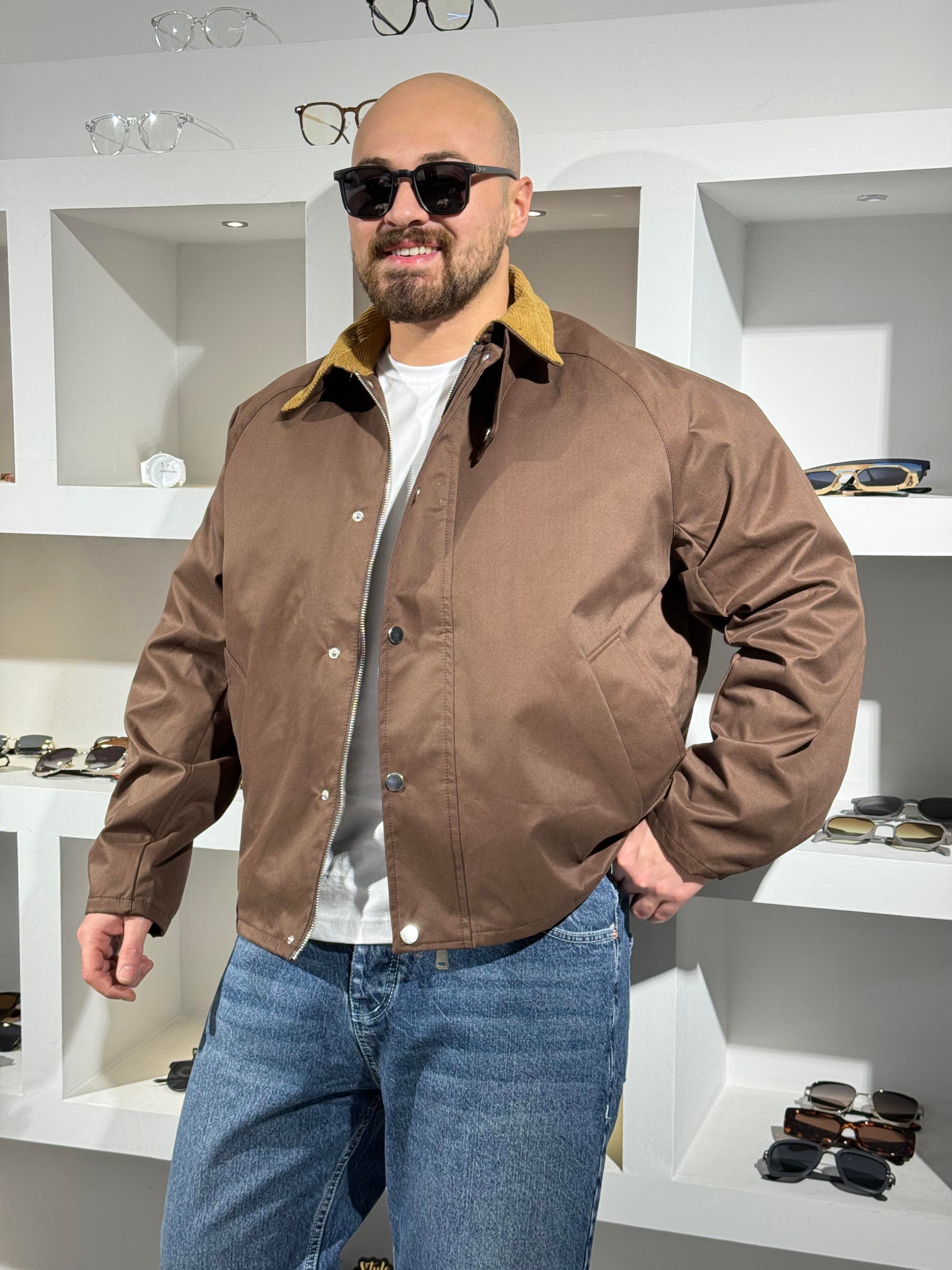 Su Geçirmez Kadife Yaka Detaylı Mont (MTKA62)