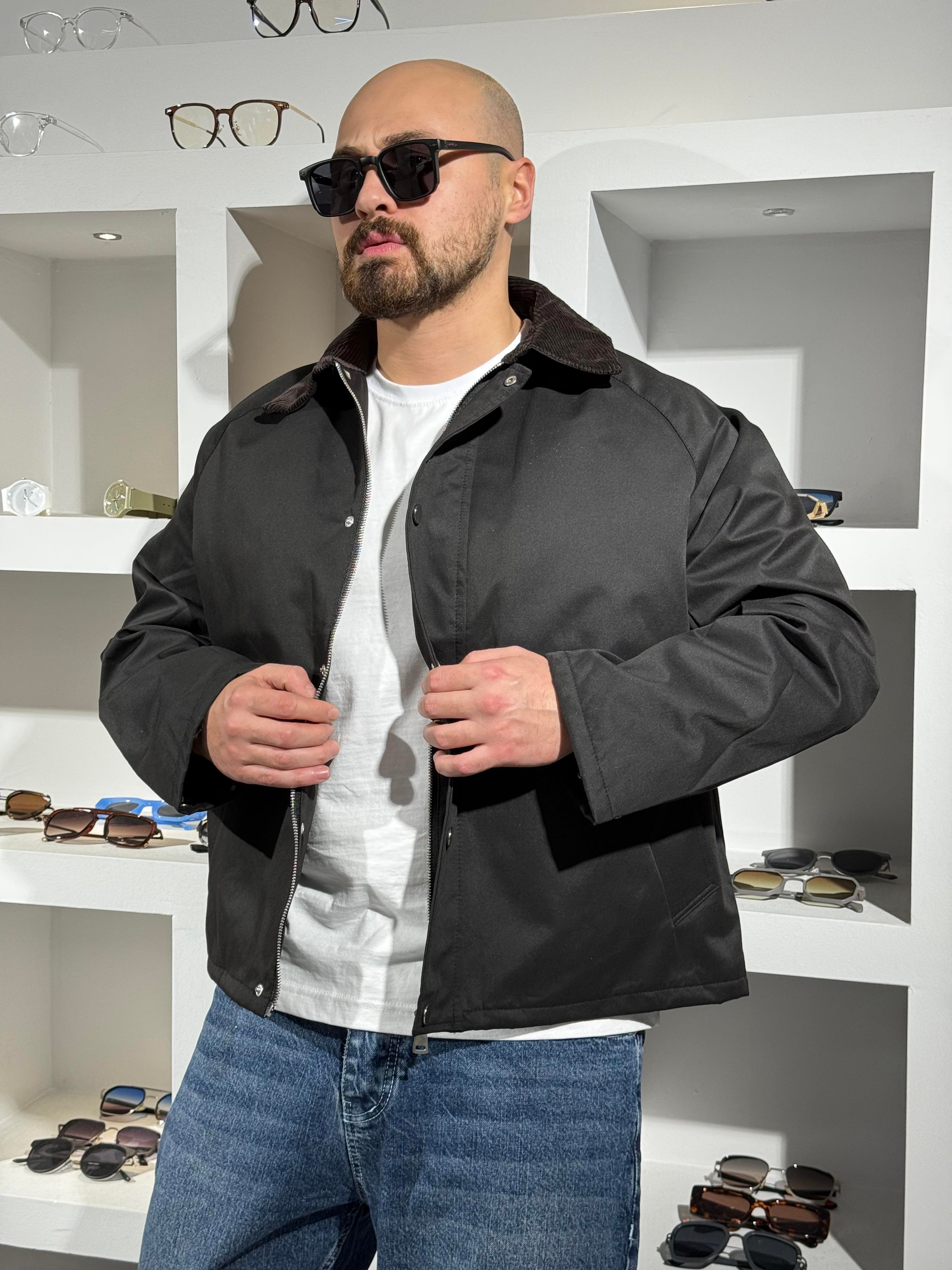 Su Geçirmez Kadife Yaka Detaylı Mont (MTS62)