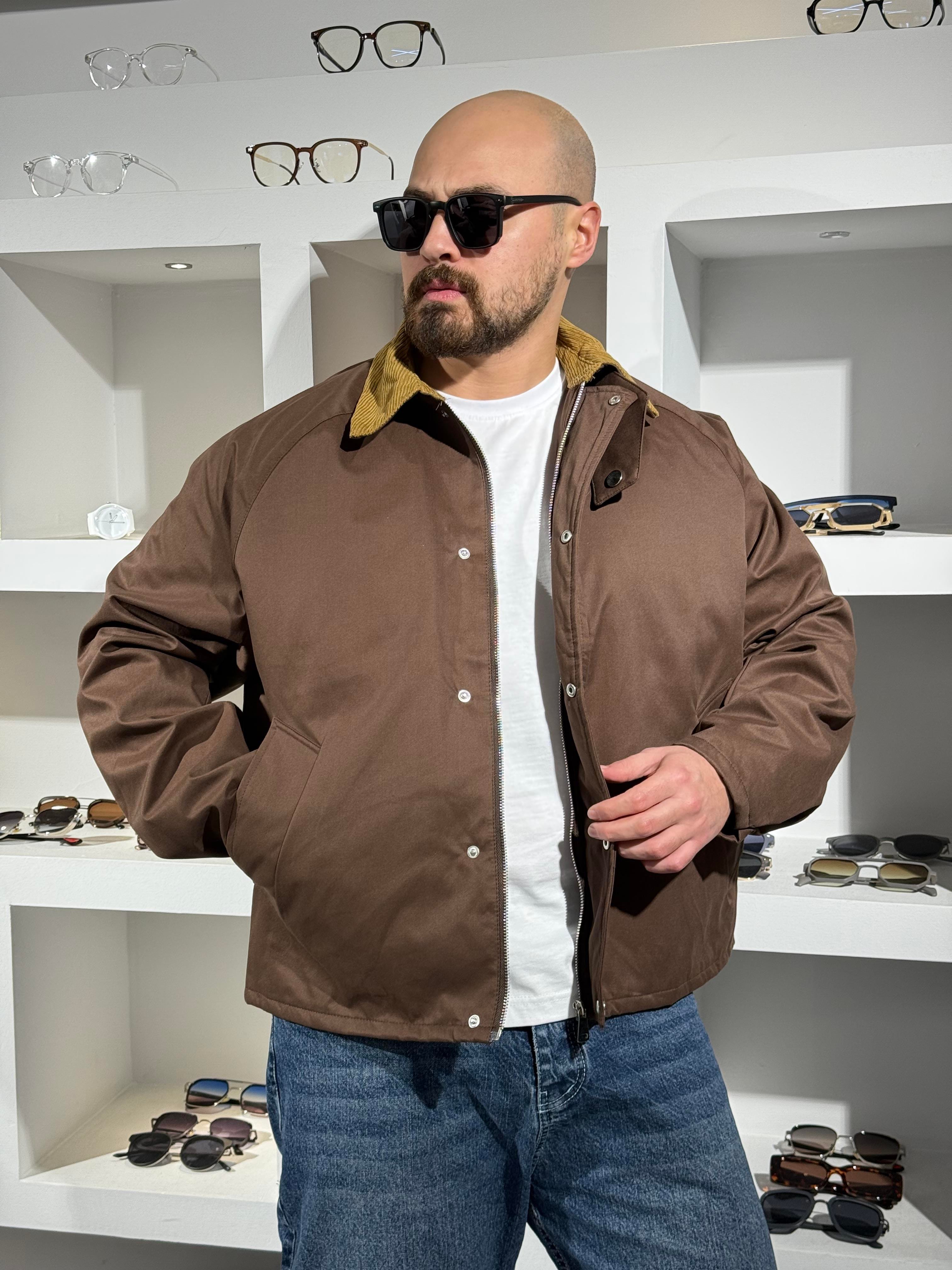 Su Geçirmez Kadife Yaka Detaylı Mont (MTKA62)