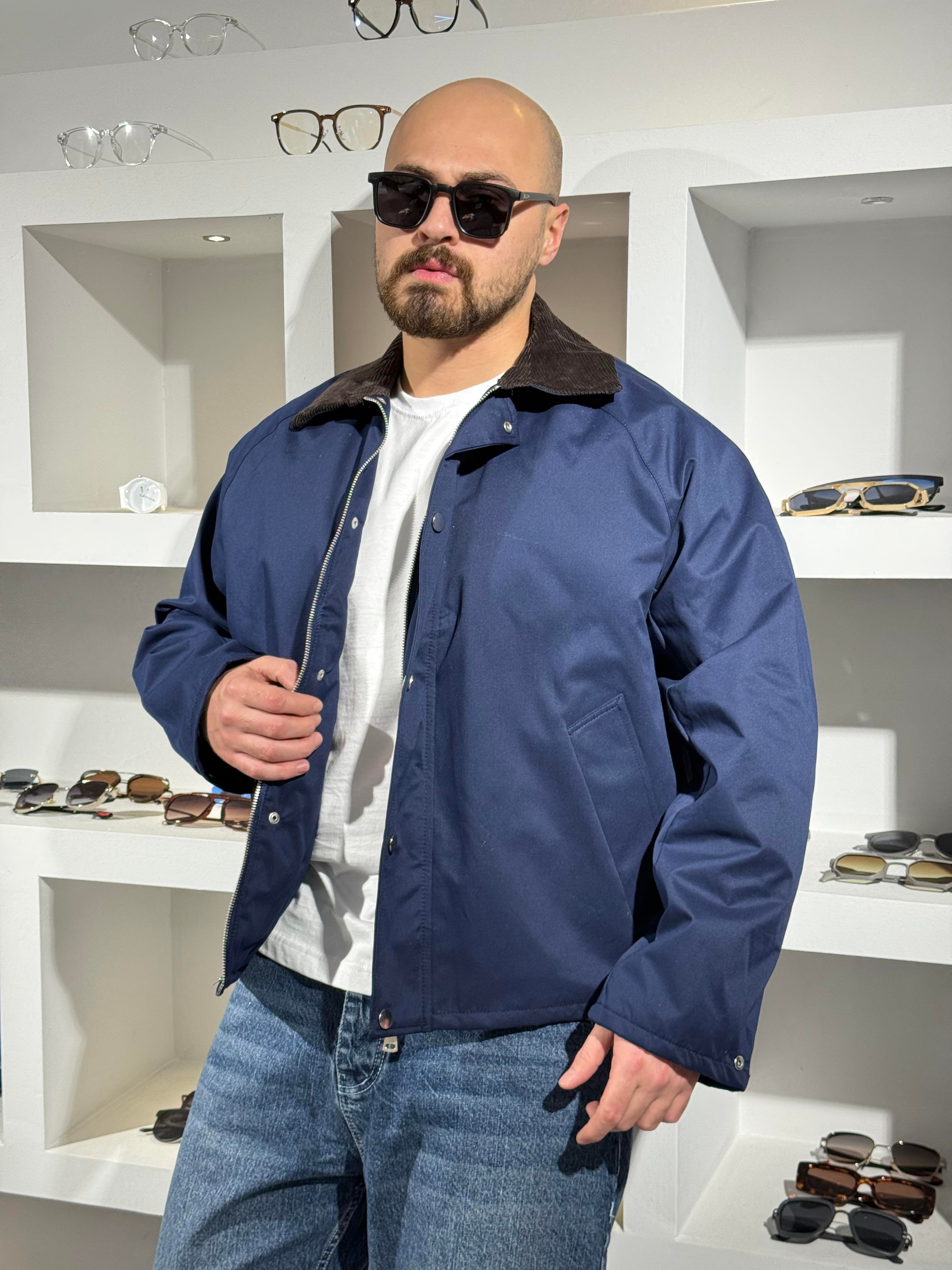 Su Geçirmez Kadife Yaka Detaylı Mont (MTL62)