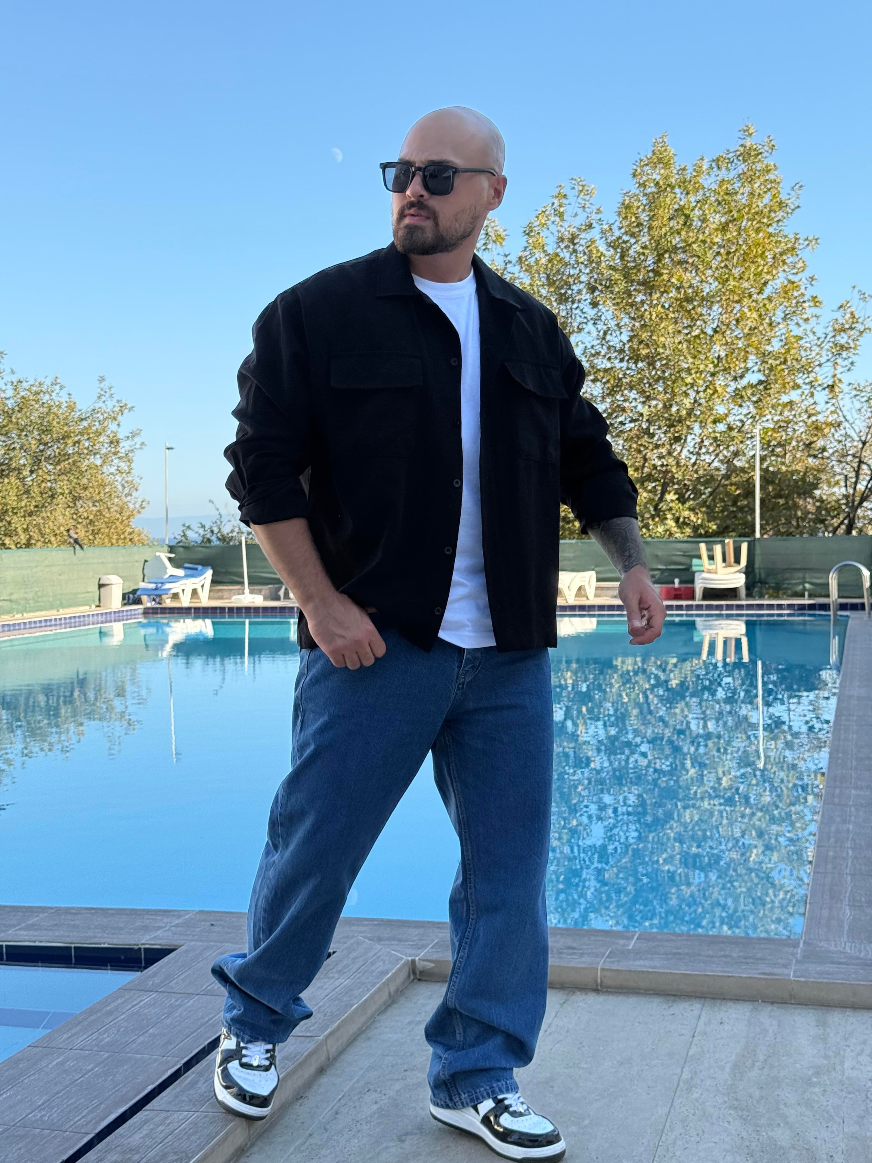Tensel Kumaş Rahat Kalıp Gömlek (GMS43)