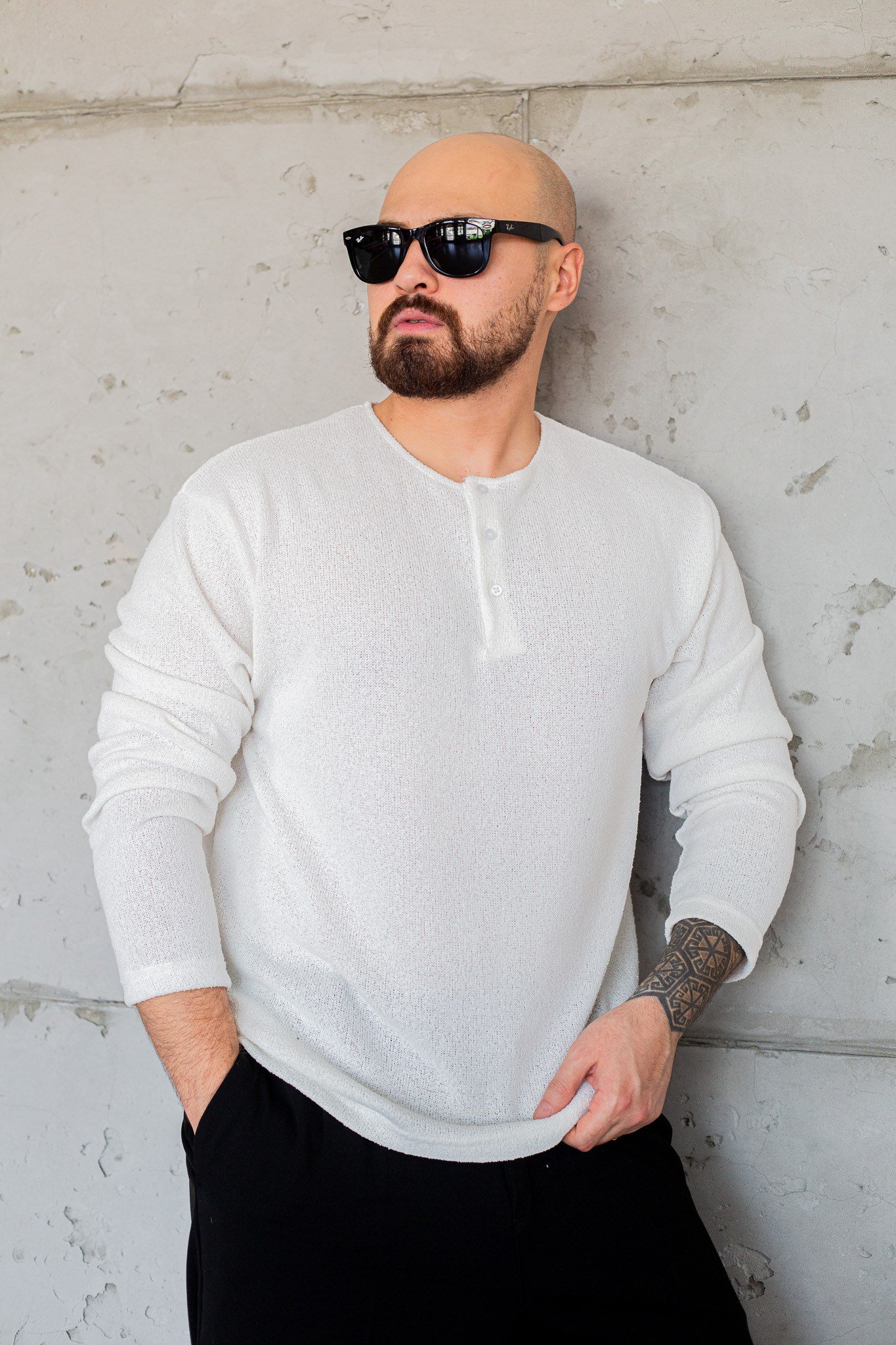 Triko Düğme Detaylı Sweatshirt (SVTB120)