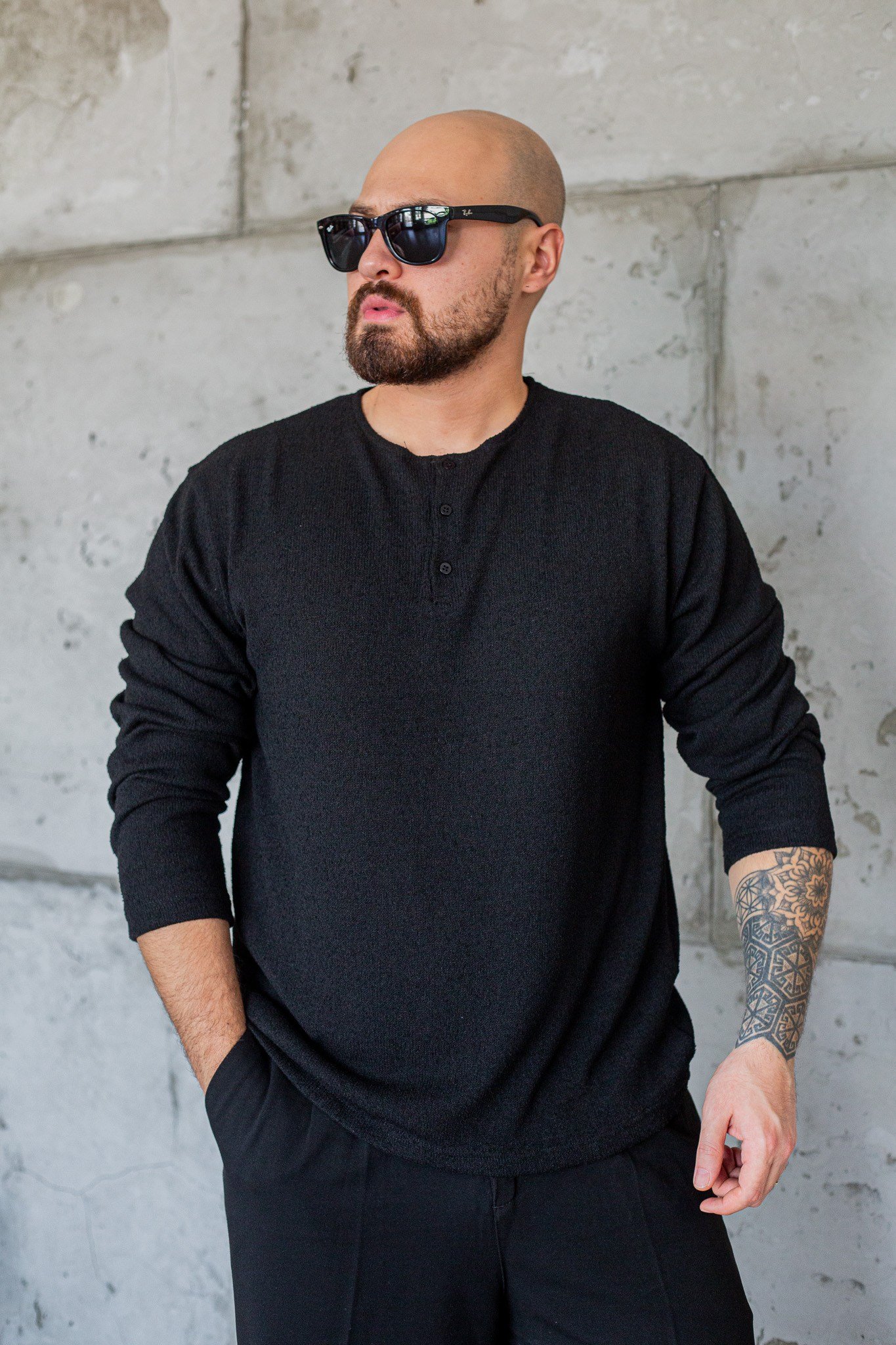 Triko Düğme Detaylı Sweatshirt (SVTS120)