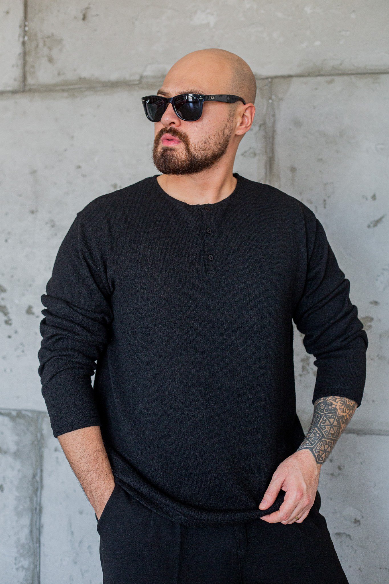Triko Düğme Detaylı Sweatshirt (SVTS120)