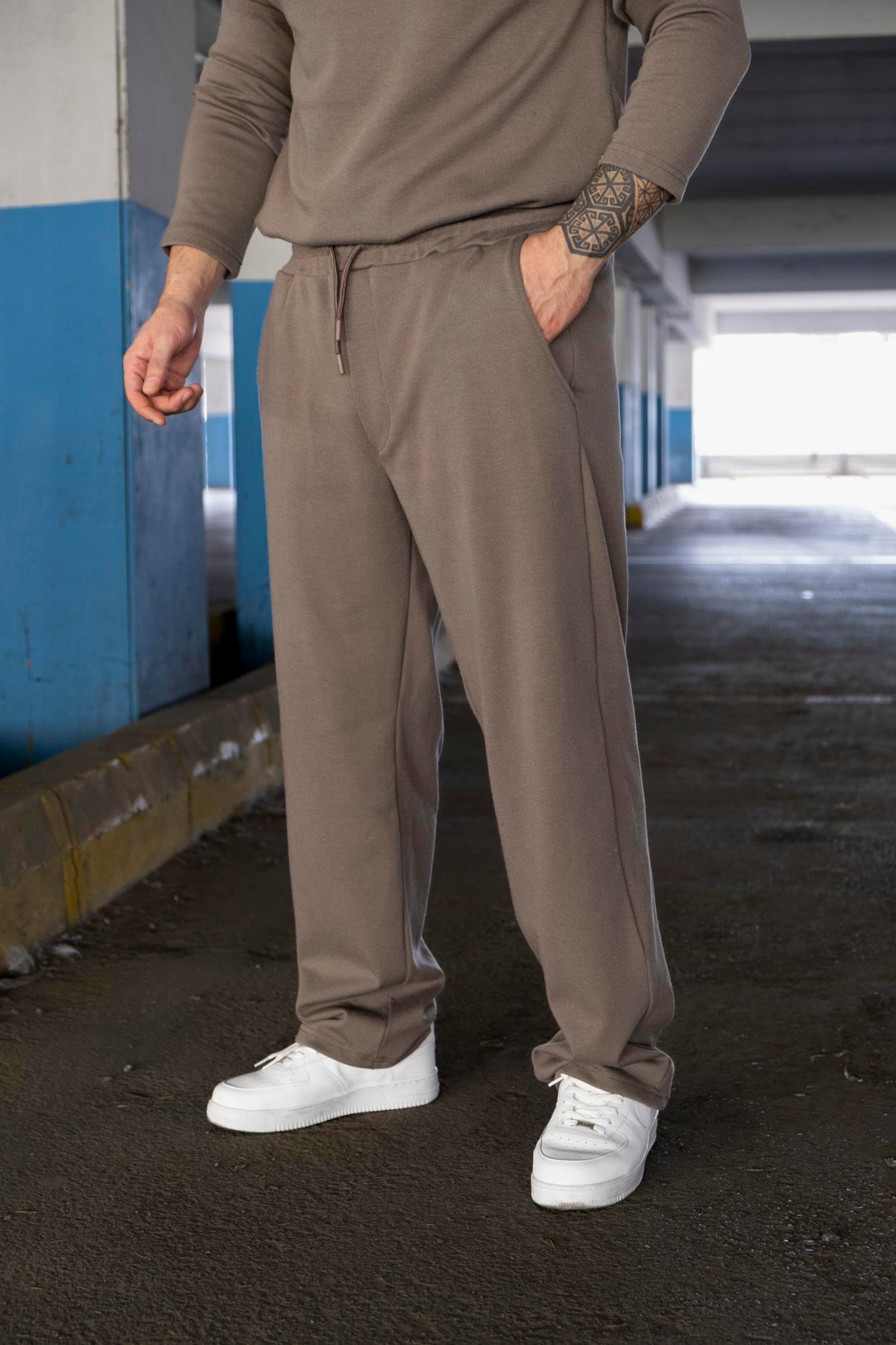Triko Kumaş Polo Yaka Sweat/Jogger Takım (TKK01)
