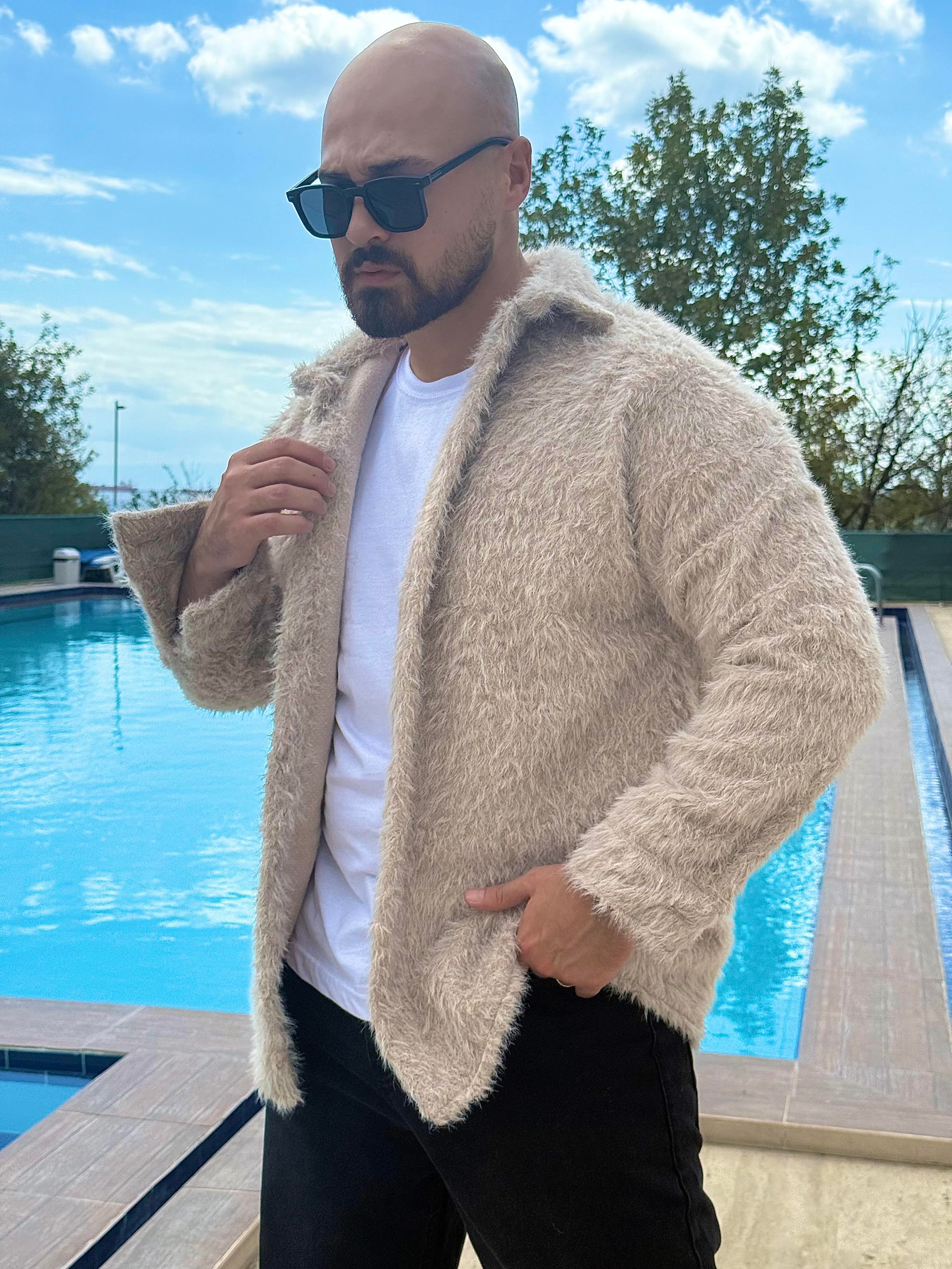 Tüylü Rahat Kalıp Gömlek (GMKR47)