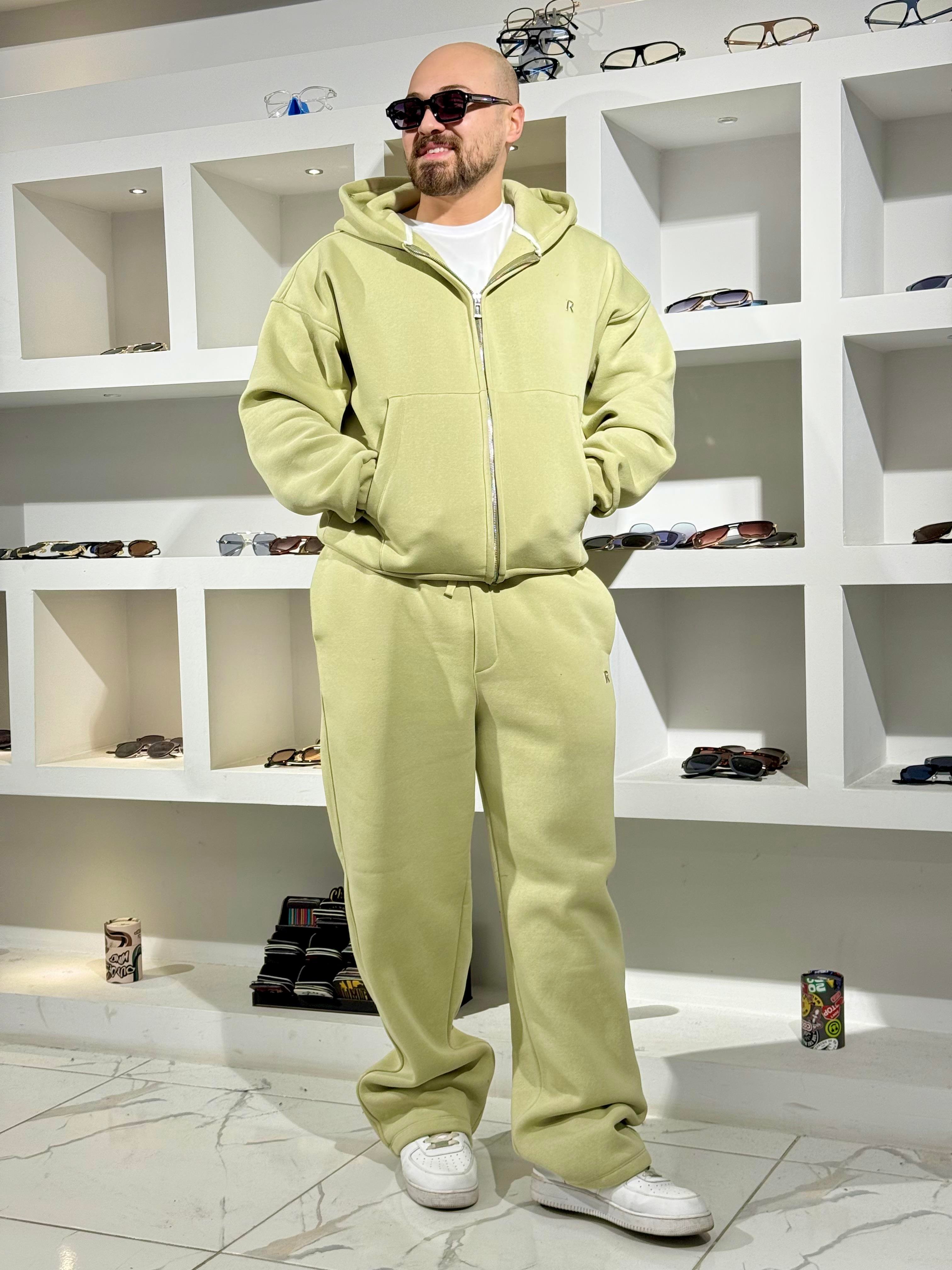 Üç İplik Oversize Kalıp Kapüşonlu Alt/Üst Takım (TKY34)