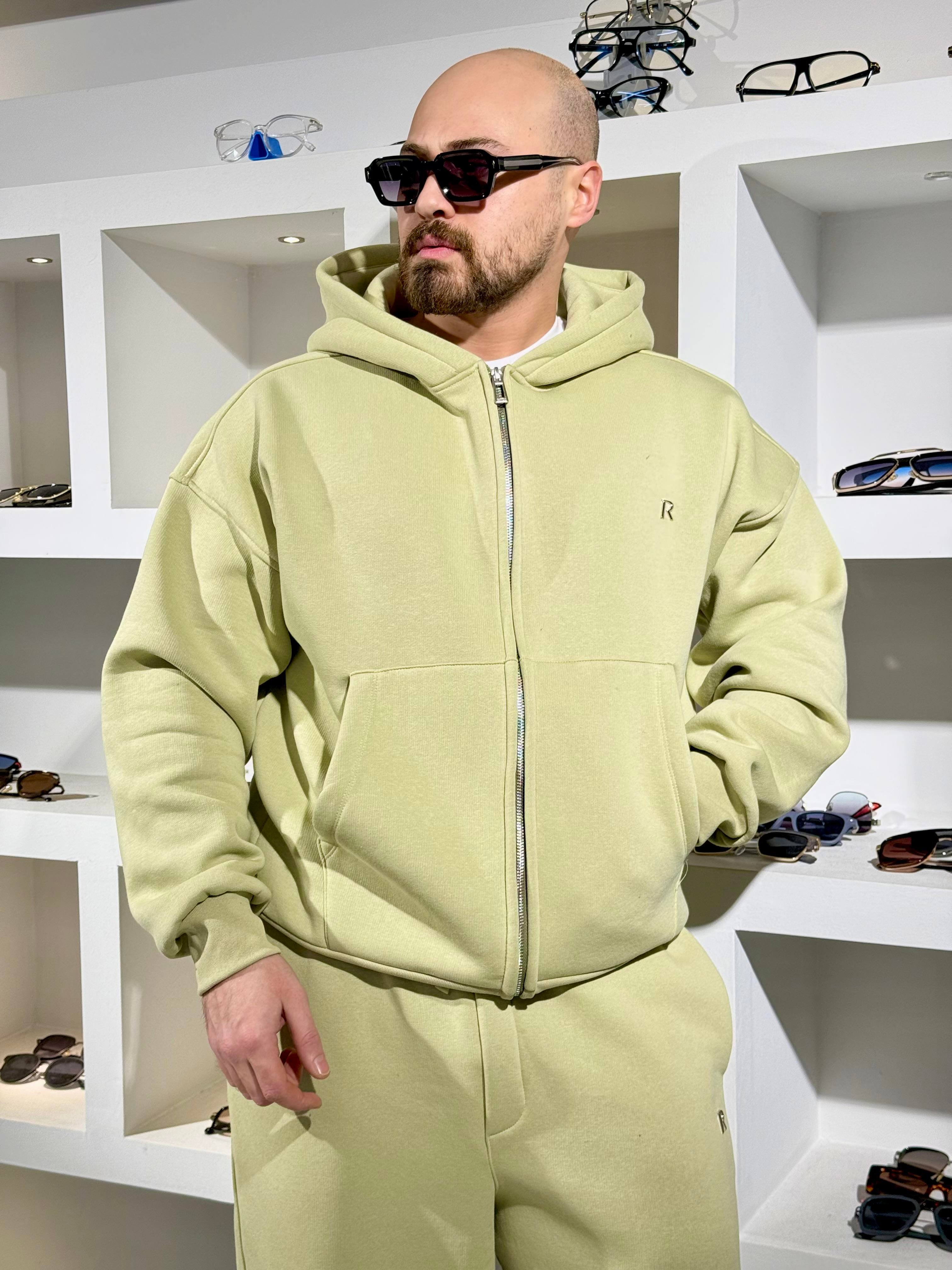 Üç İplik Oversize Kalıp Kapüşonlu Alt/Üst Takım (TKY34)