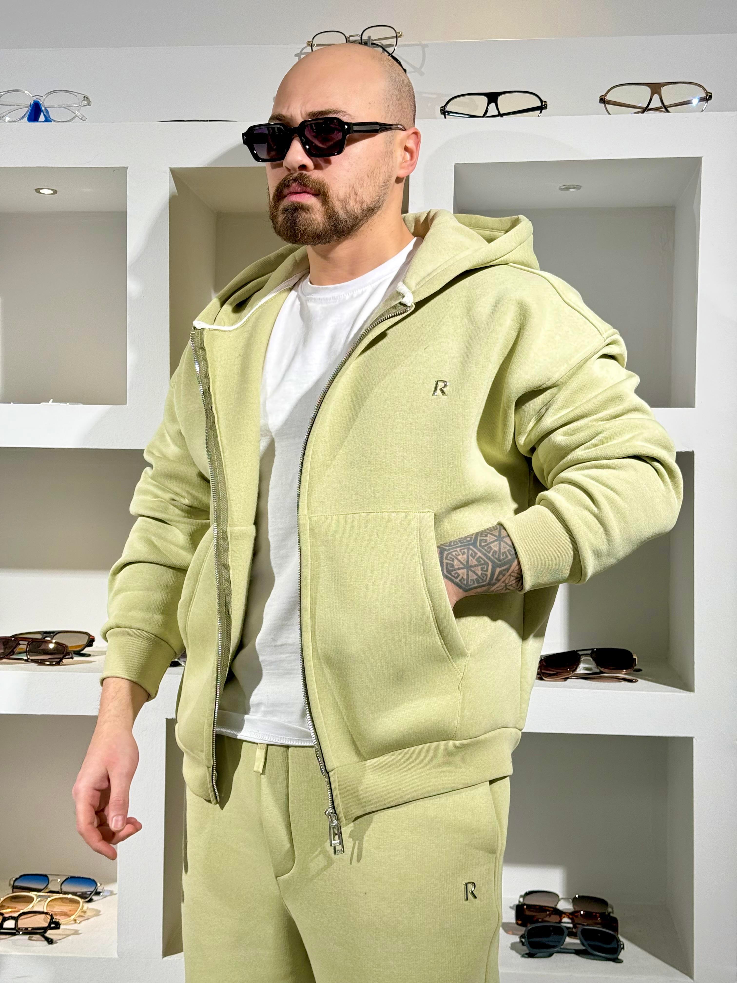 Üç İplik Oversize Kalıp Kapüşonlu Alt/Üst Takım (TKY34)