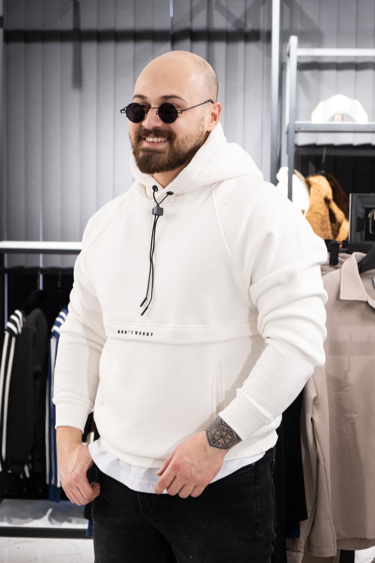 Üç İplik Şardonlu Kapüşonlu Sweatshirt (K-SWTB11)